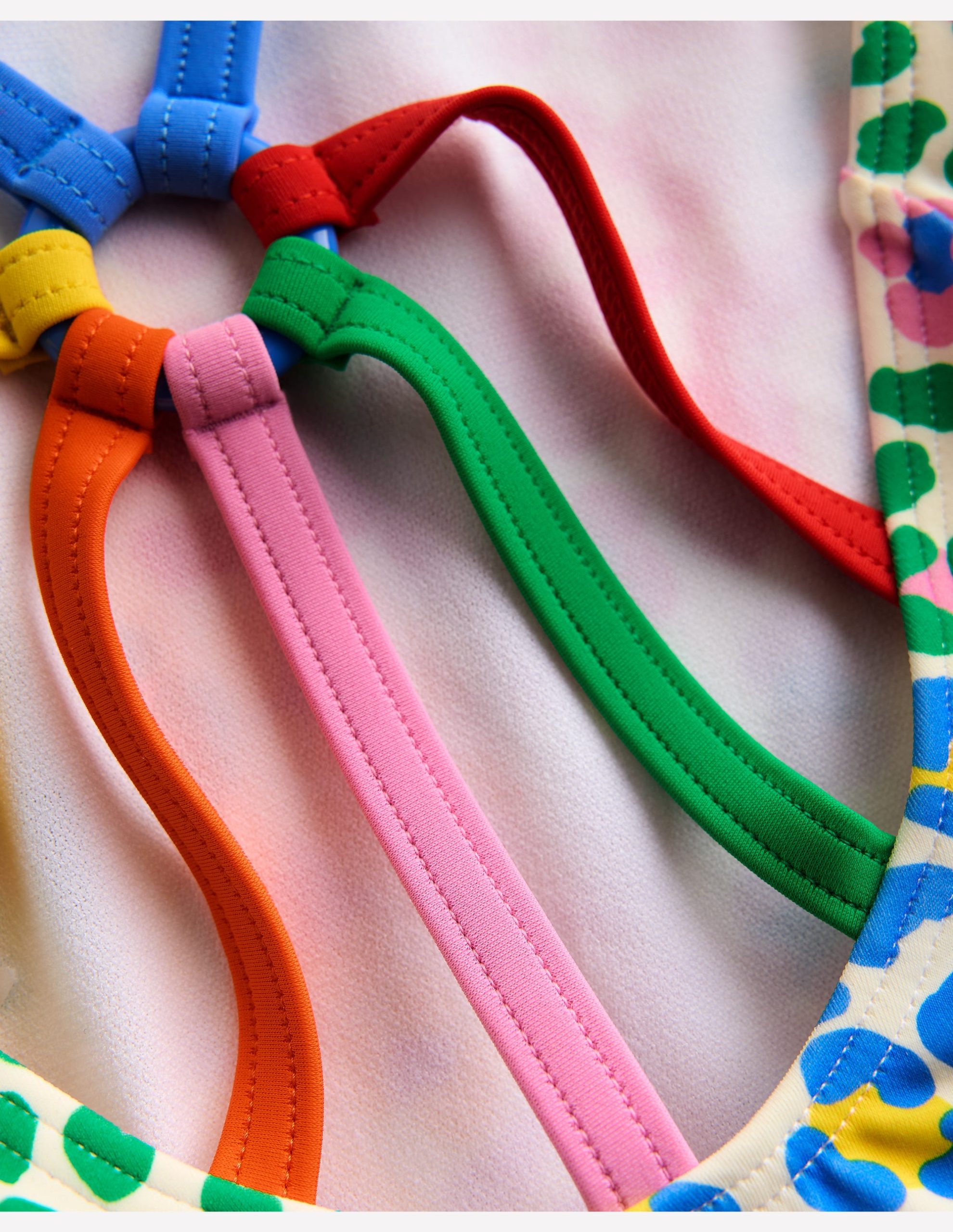 Selena Rainbow Strap Swimsuit-Multi Rainbow Leopard - Image 5