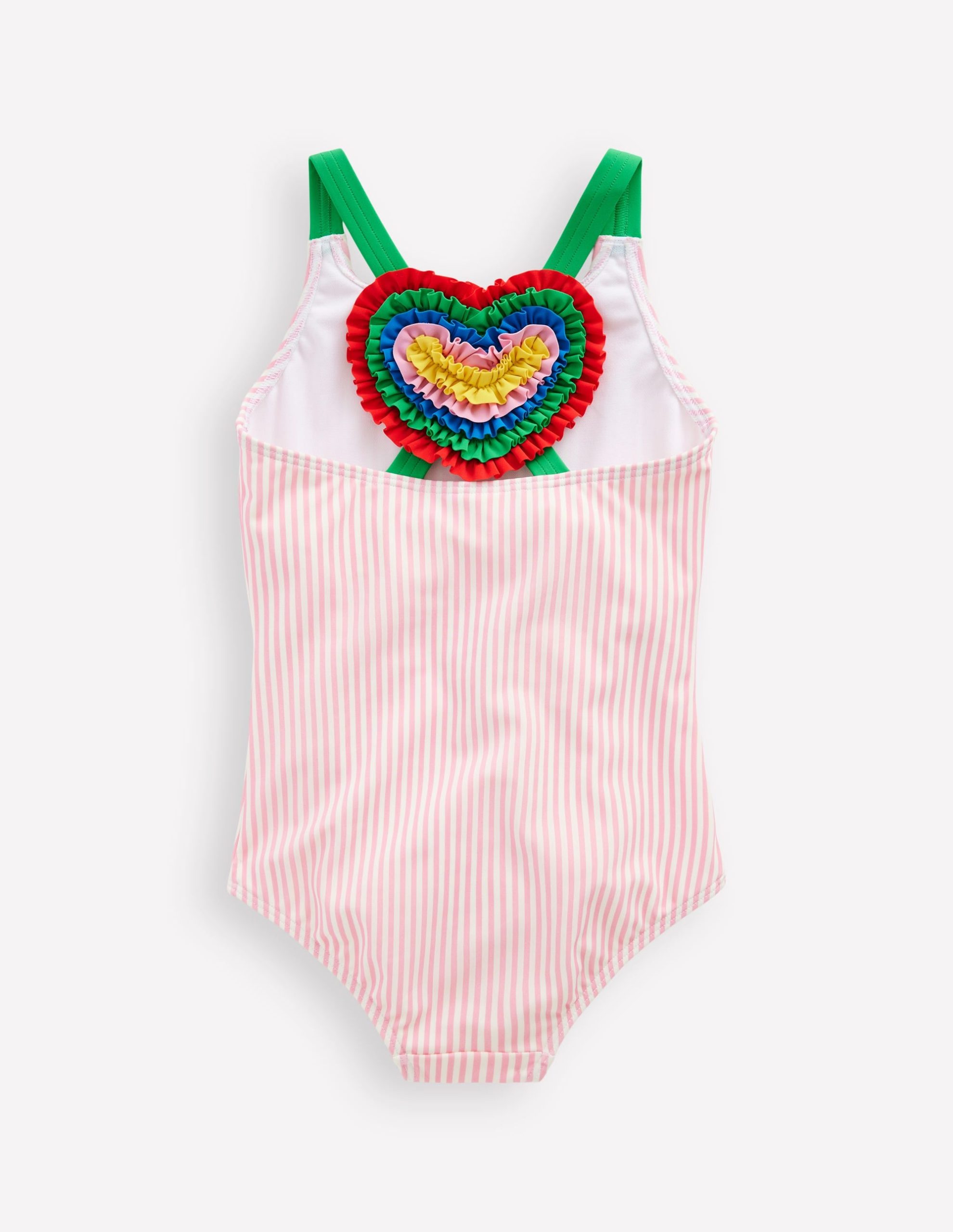 Applique Back Swimsuit-Chalk Pink Heart - Image 3