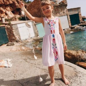 Harper Cross-Back Dress-Pink Mermaid