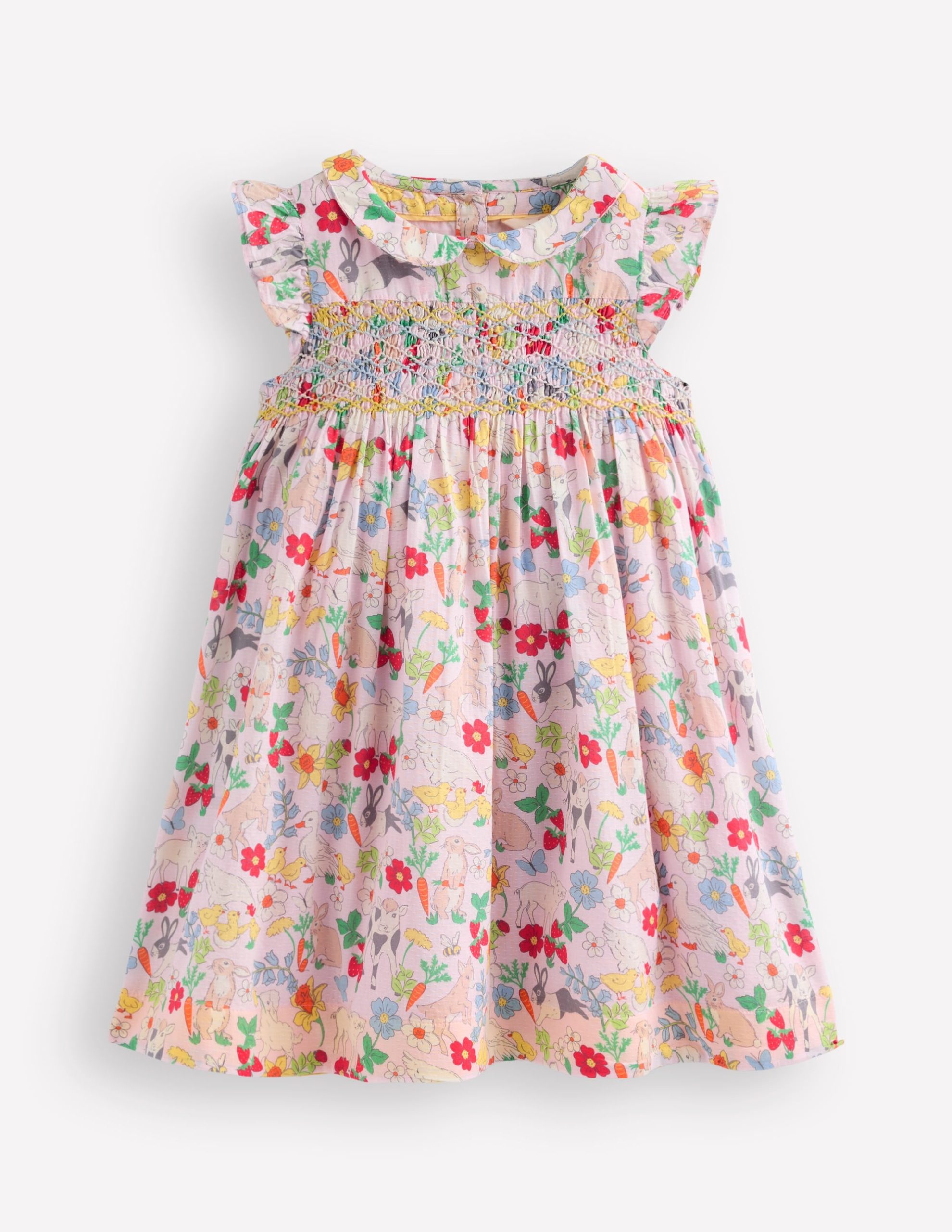 Adeline Smocked Dress-Lilac Spring Meadow - Image 2