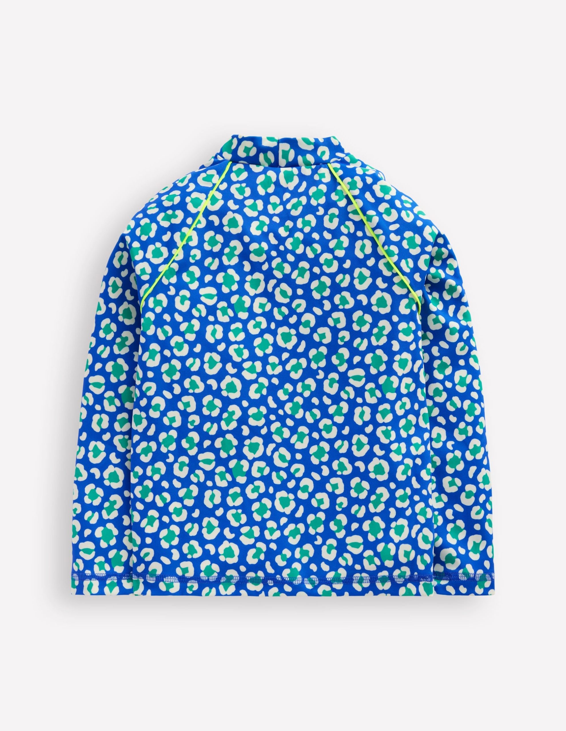 Sun Safe Patterned Rash Vest-Aquamarine Leopard - Image 2