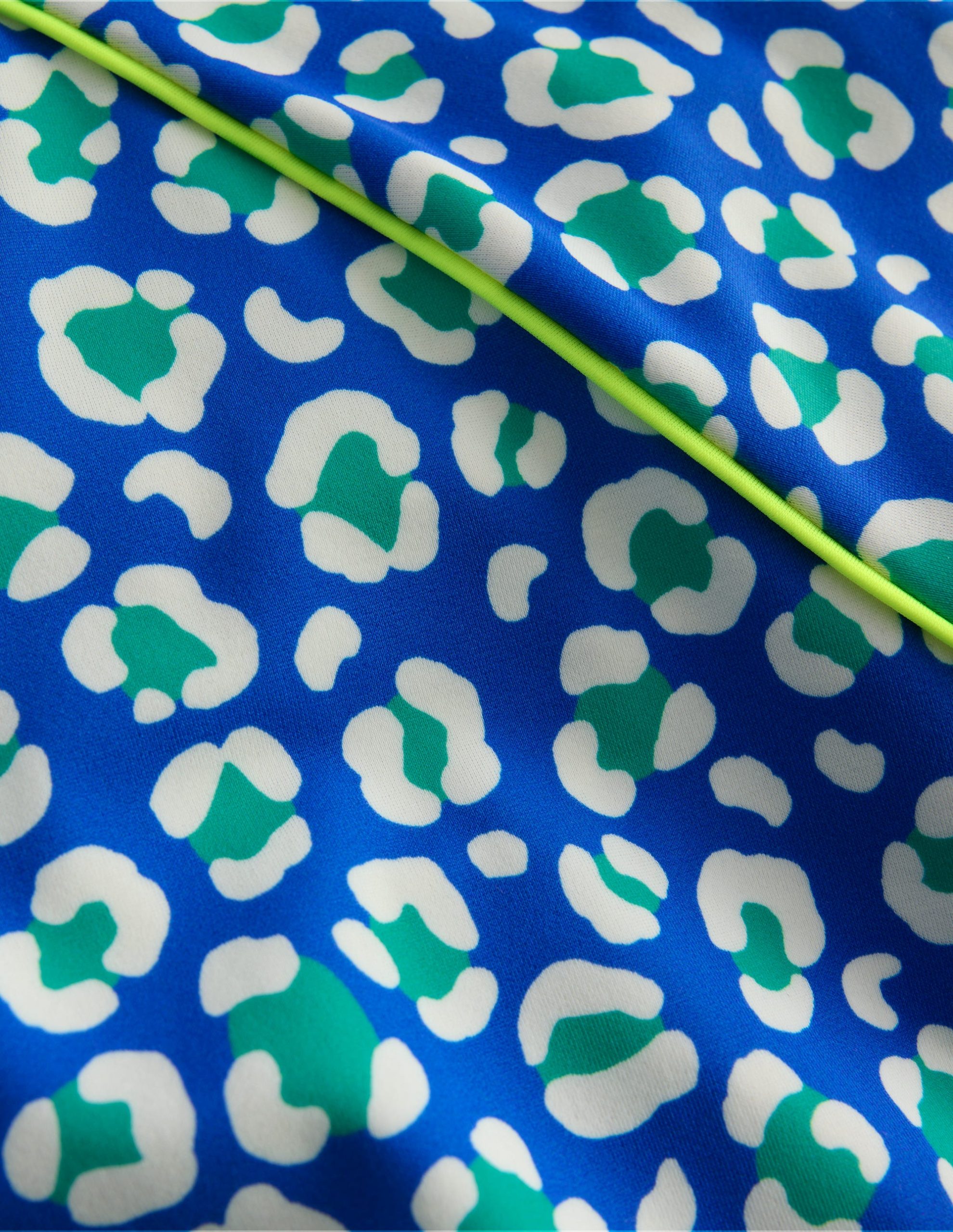 Sun Safe Patterned Rash Vest-Aquamarine Leopard - Image 3