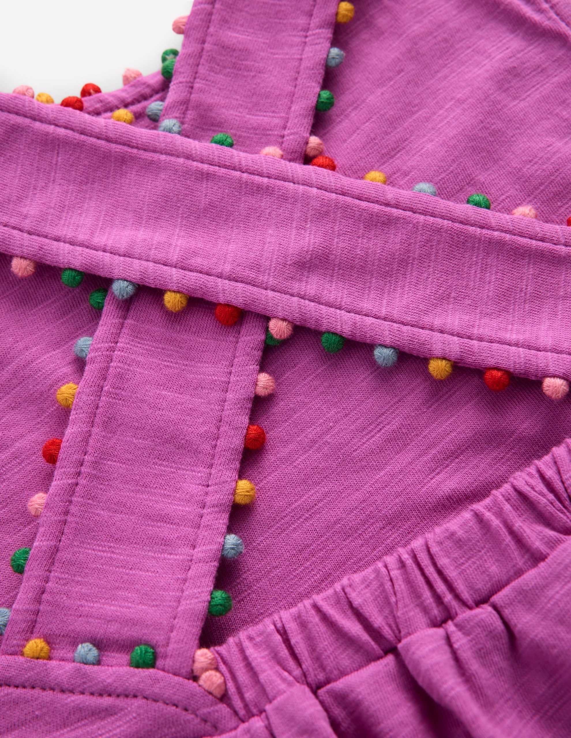 Cross-back Pom Top-Foxglove Purple - Image 3