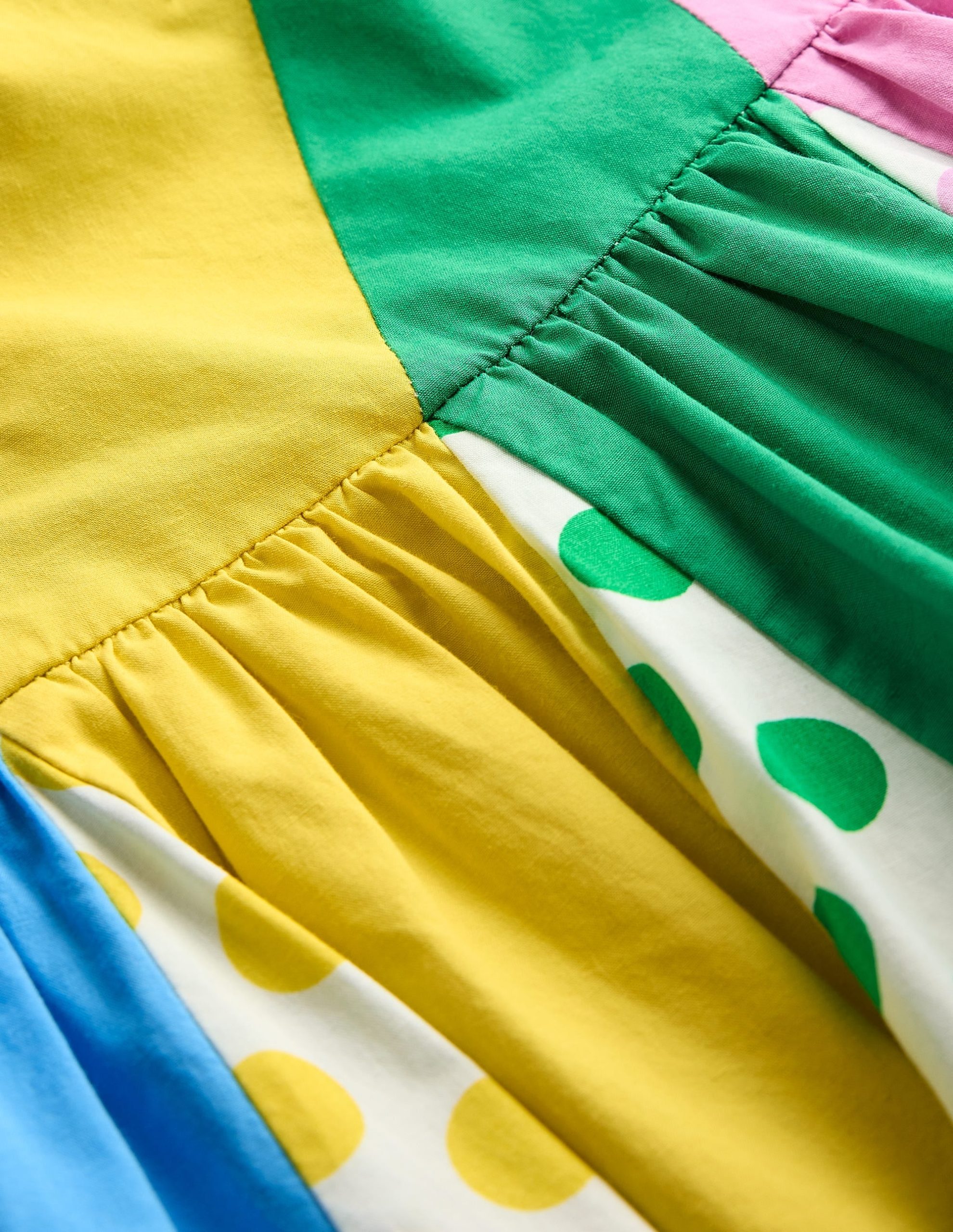 One Shoulder Woven Dress-Multi Spot - Image 4