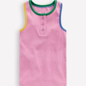 Racerback Ribbed Vest-Vintage Mauve