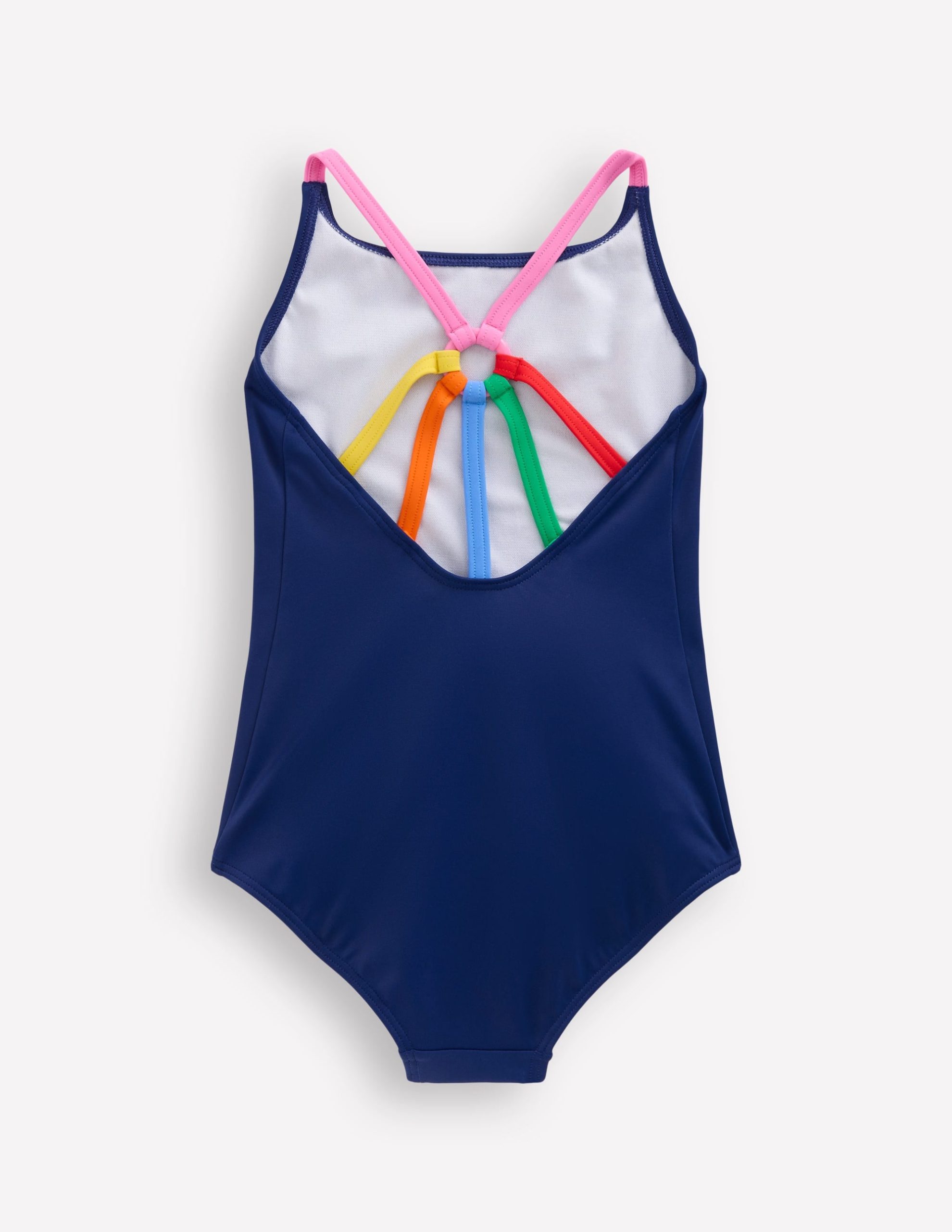 Selena Rainbow Strap Swimsuit-College Navy - Image 3