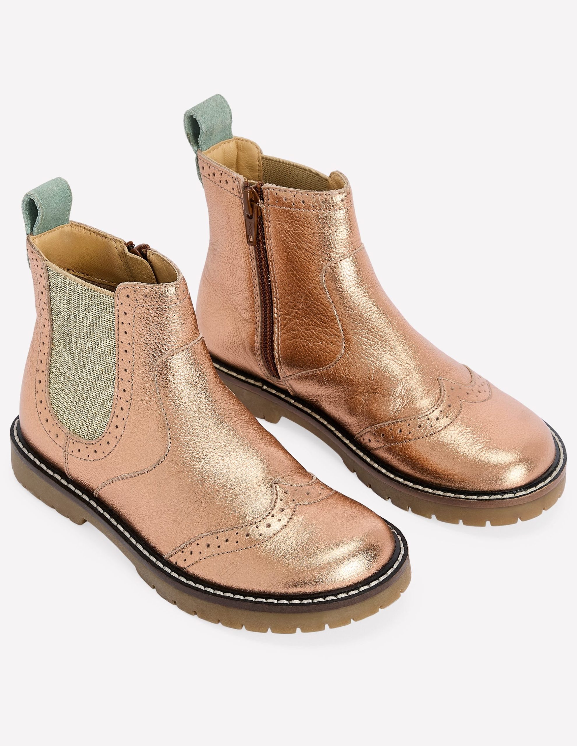 Leather Chelsea Boots-Bronze - Image 2