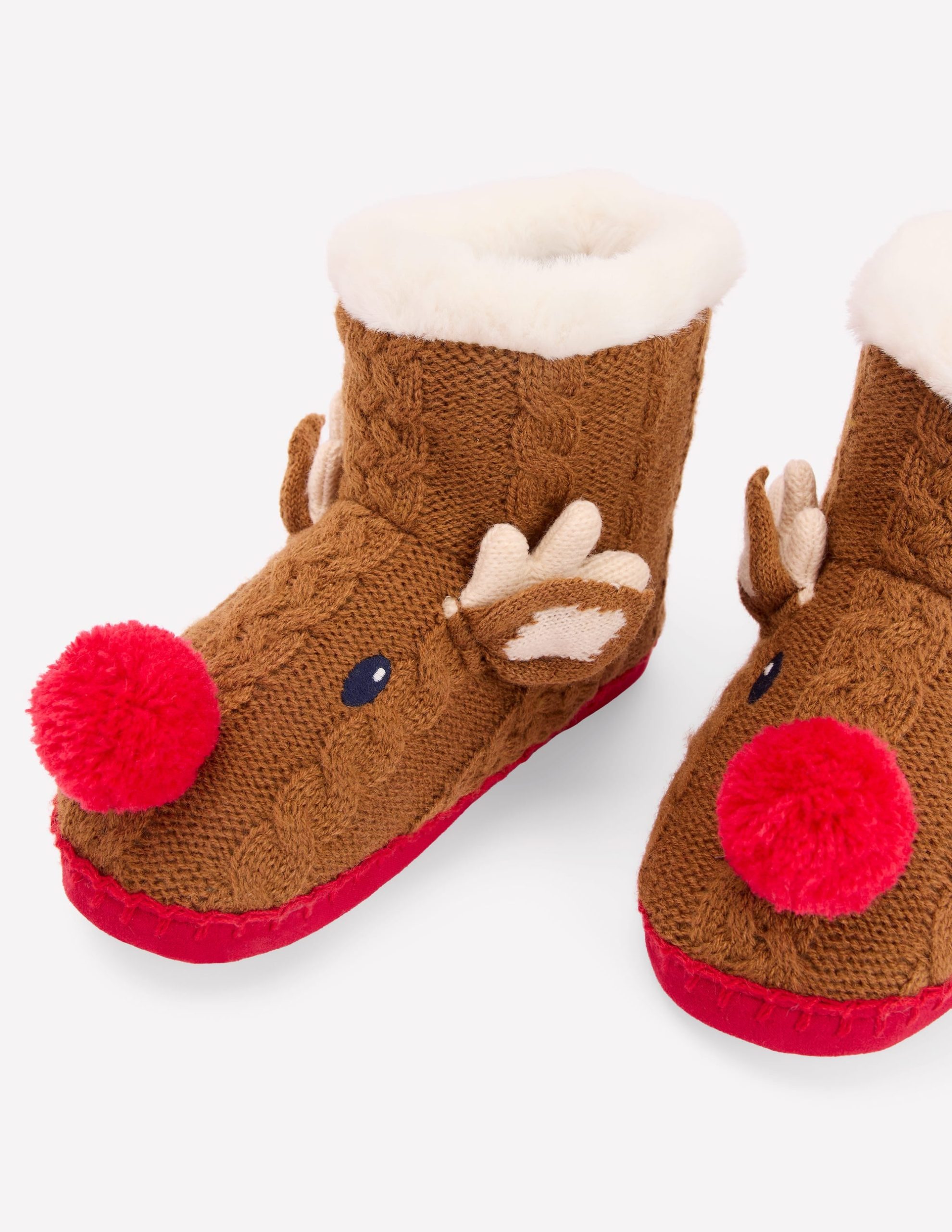 Novelty Slipper Boots-Reindeer - Image 3