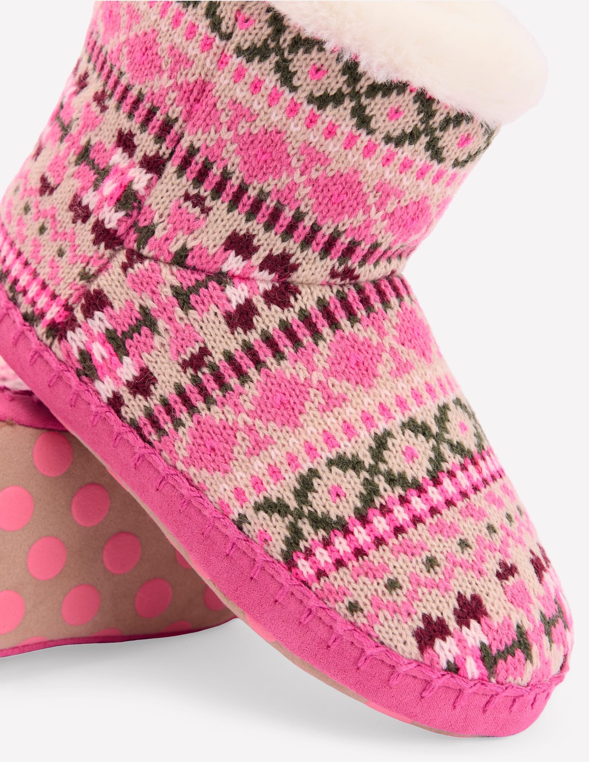 Fair Isle Slipper Boots-Heritage Fair Isle - Image 3