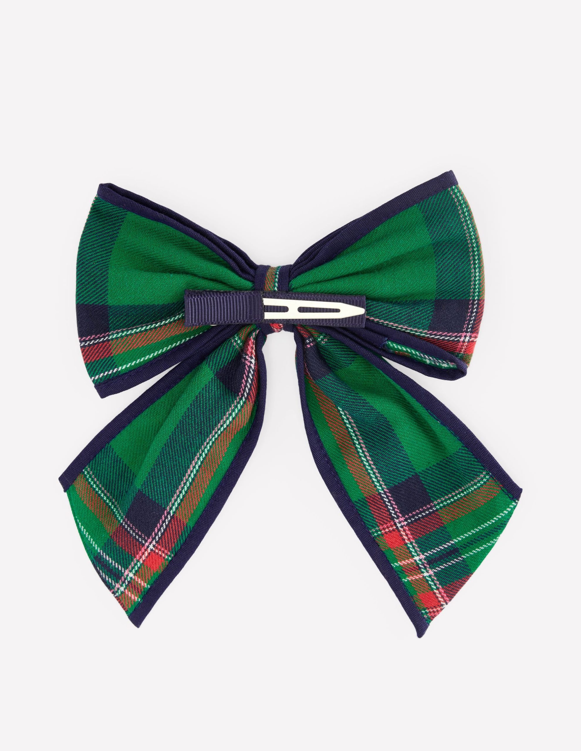 Big Bow Clip-Green Check - Image 3