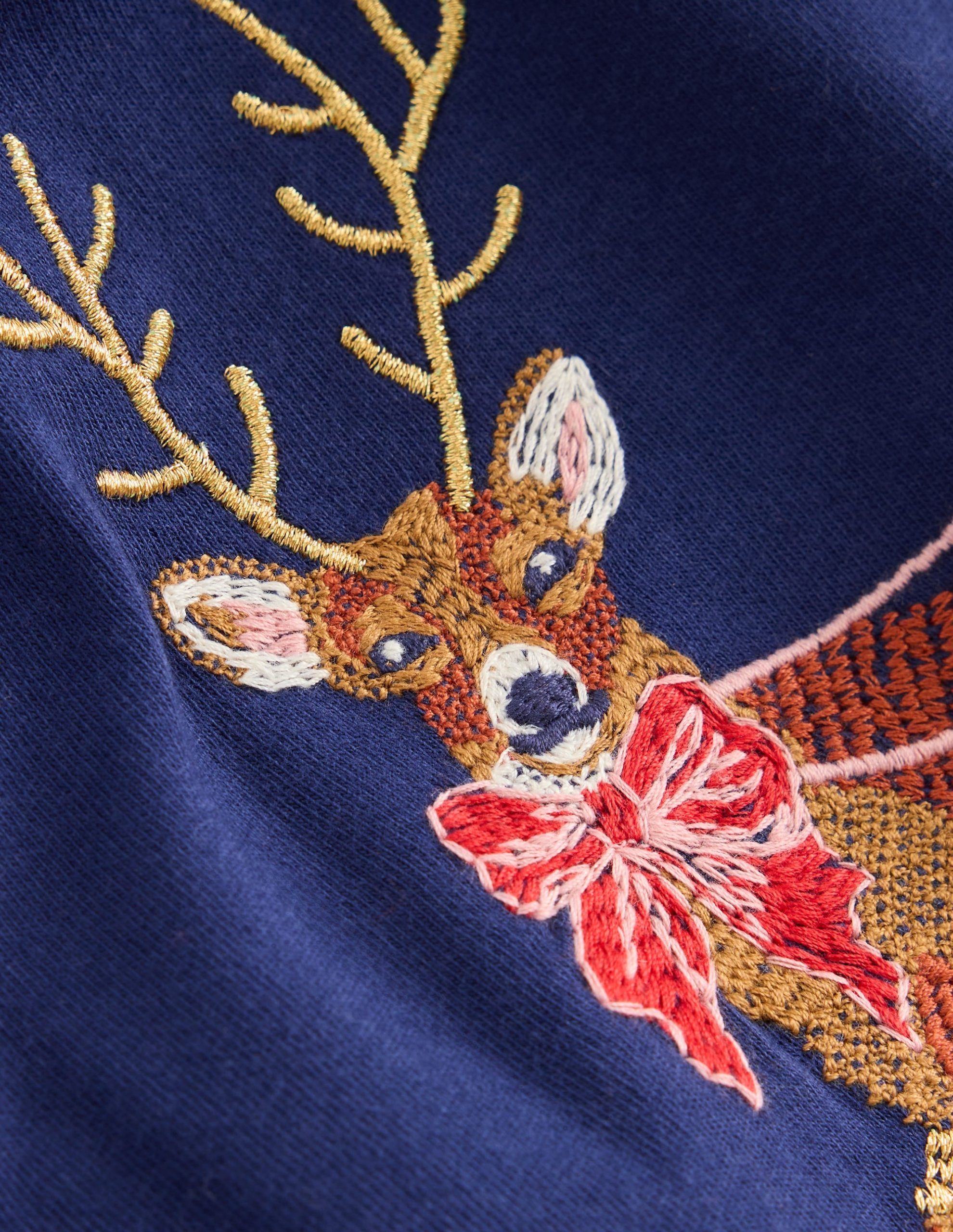 Long Sleeve Superstitch Tee-Starboard Blue Festive - Image 3
