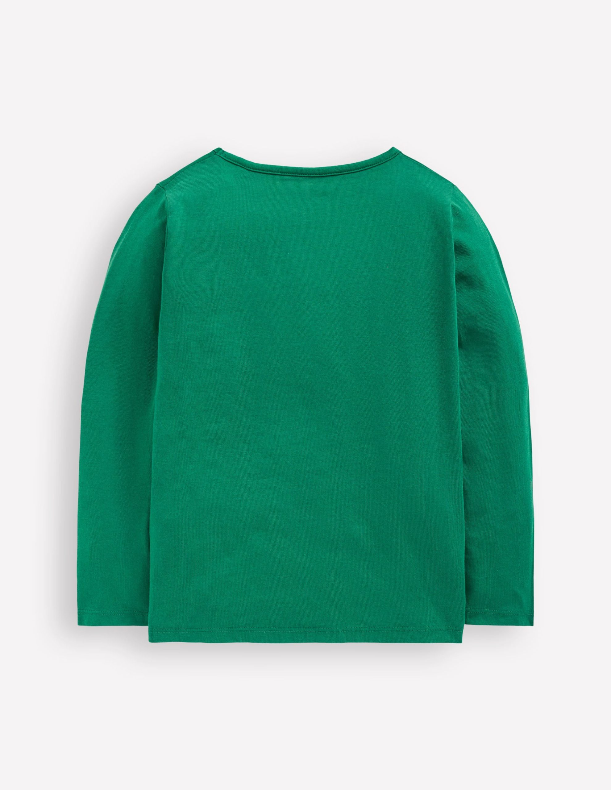 Long Sleeve Boucl?? T-shirt-Pine Green Robin - Image 3