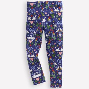 Fun Leggings-Starboard Blue Lovebirds