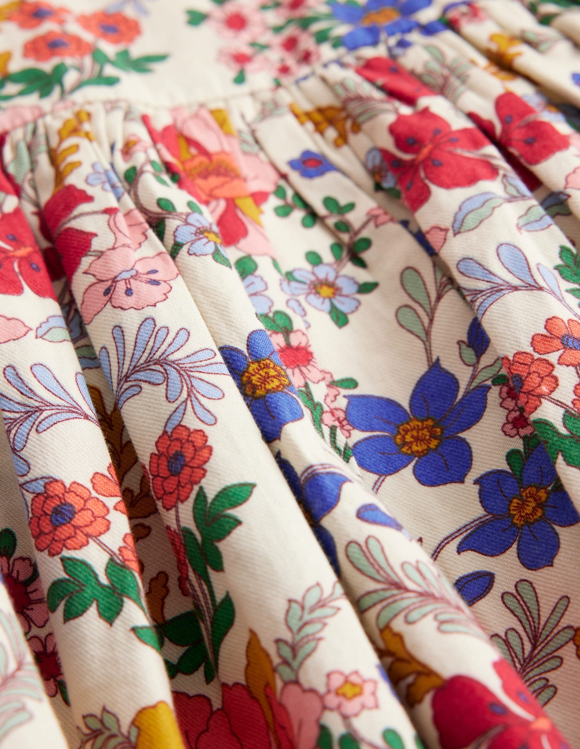 Madeline Long Sleeve Dress-Ecru Small Tapestry Floral - Image 4