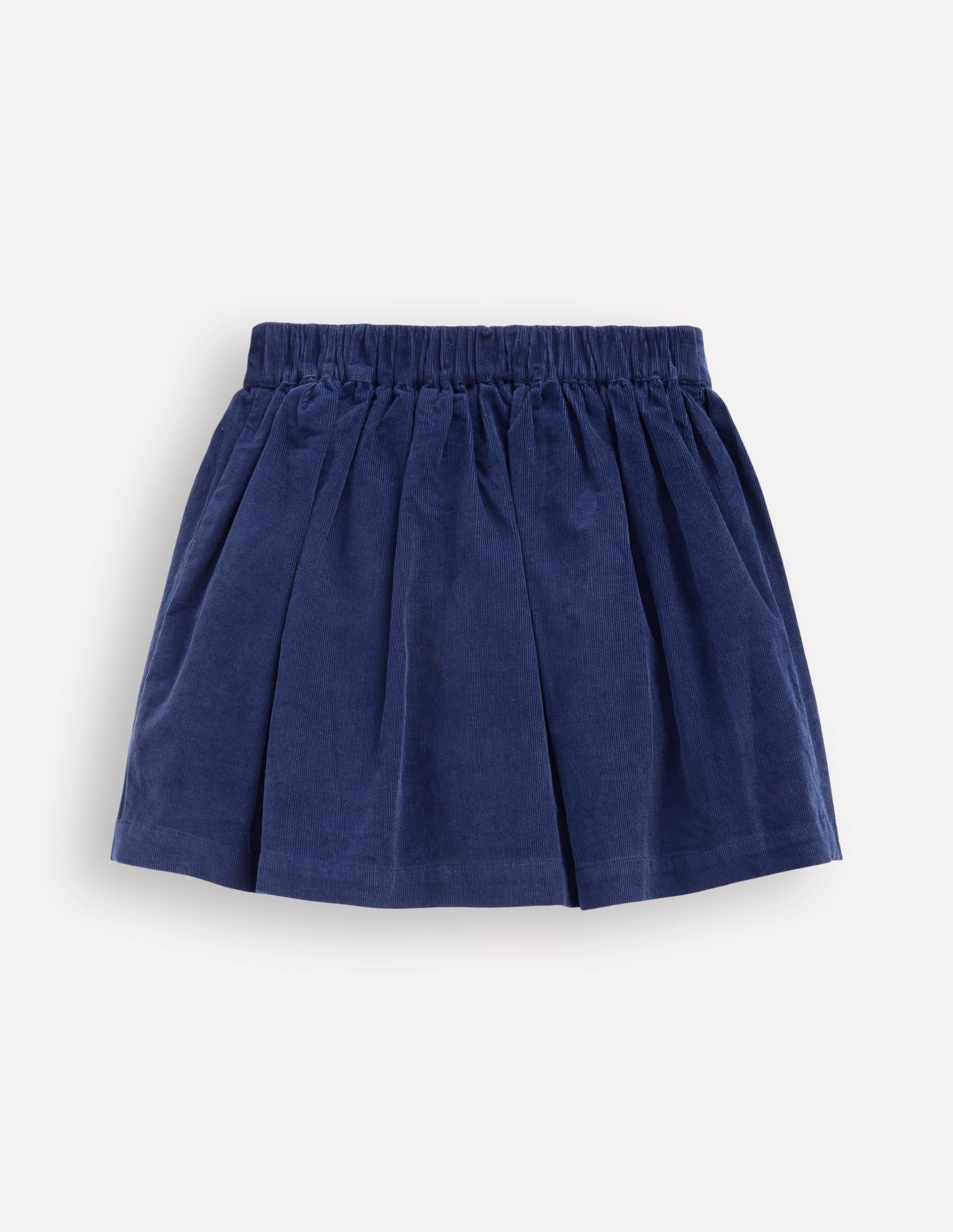 Button-through Mini Skirt-College Navy Flowers - Image 2