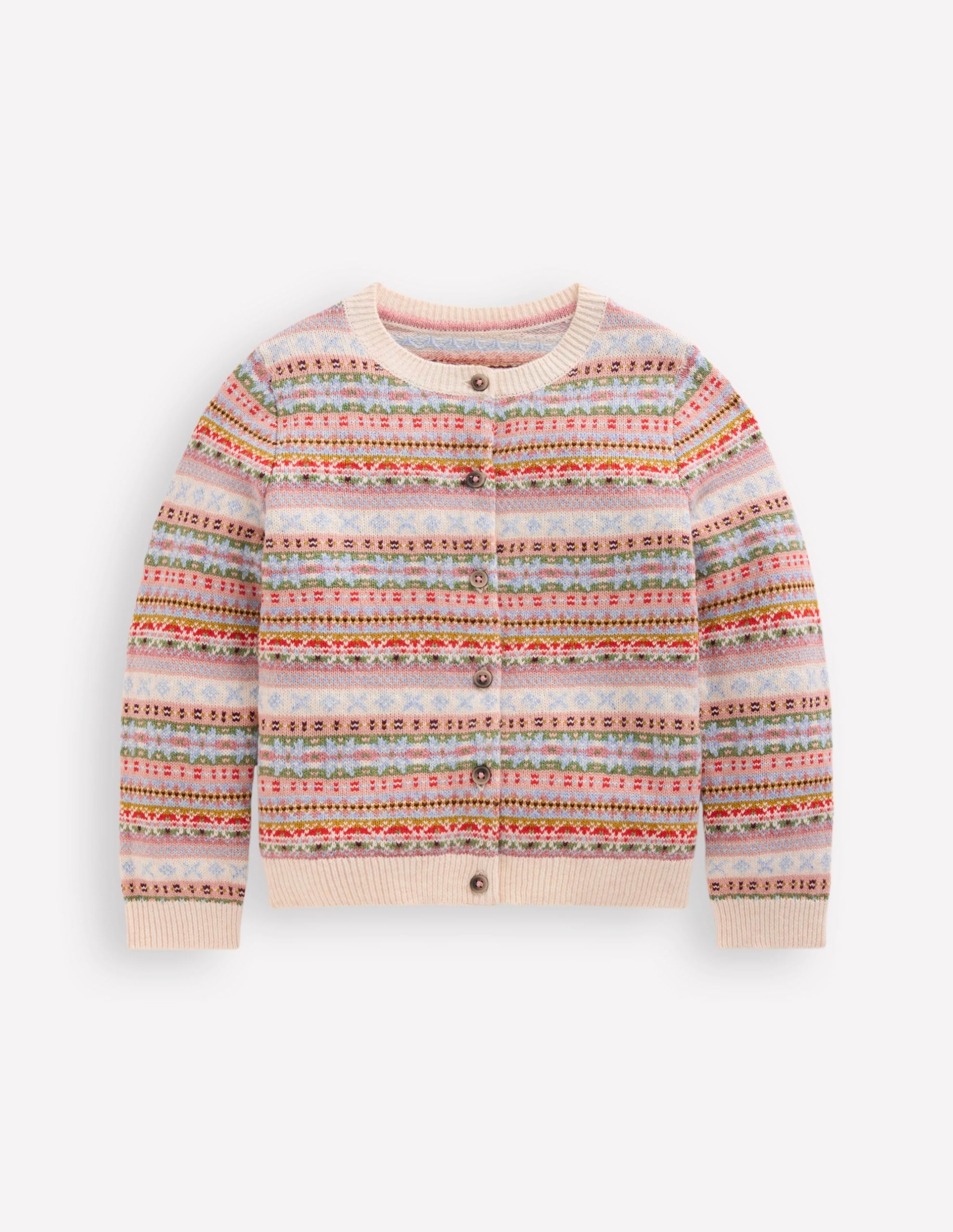 Edie Fair Isle Cardigan-Soft Multi