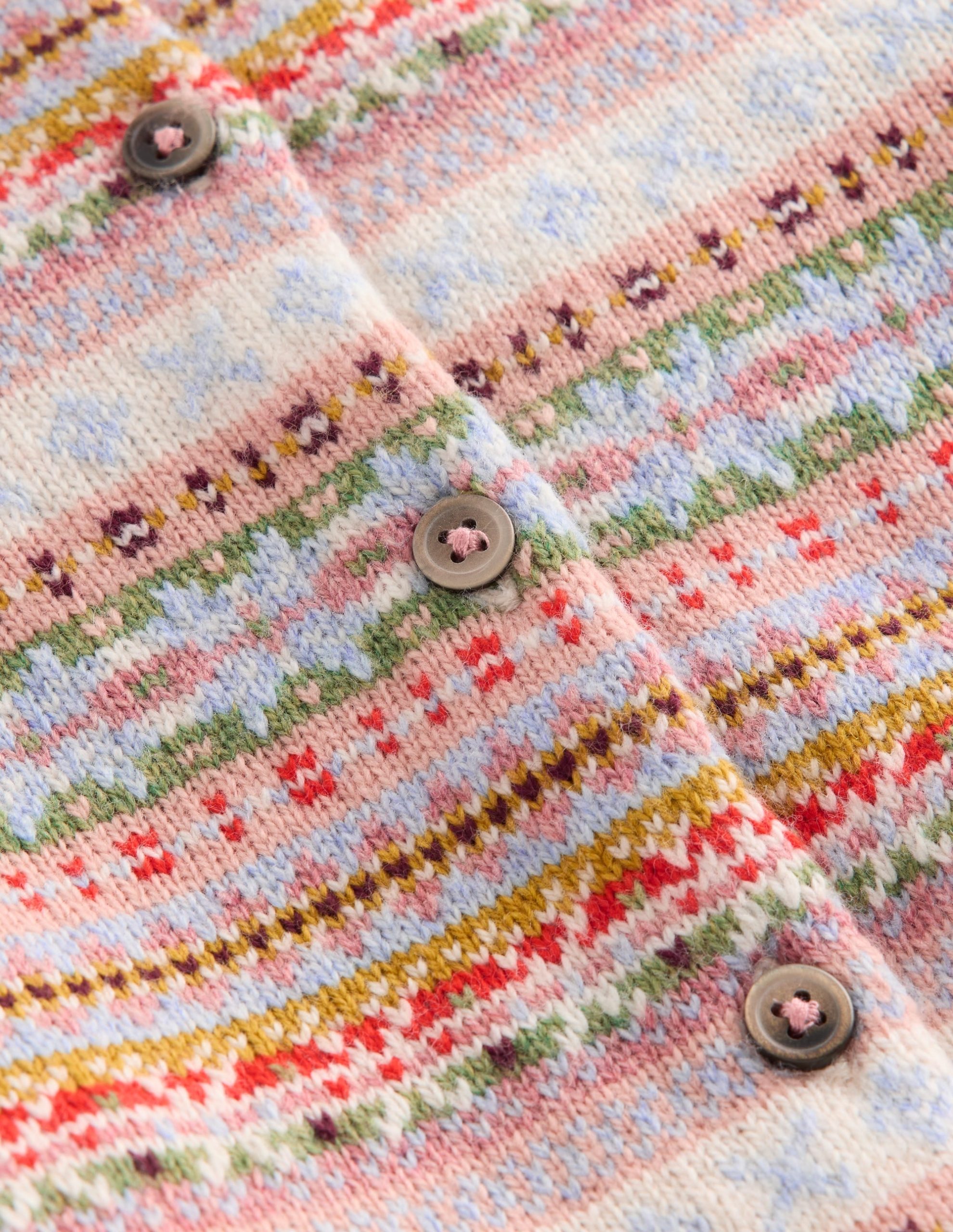 Edie Fair Isle Cardigan-Soft Multi - Image 3