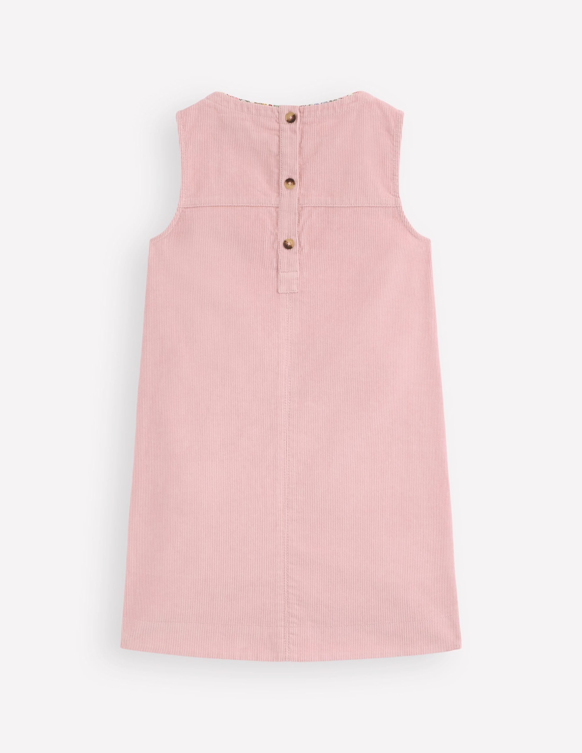 Saffy Cord Pinafore Dress-Vintage Pink - Image 2