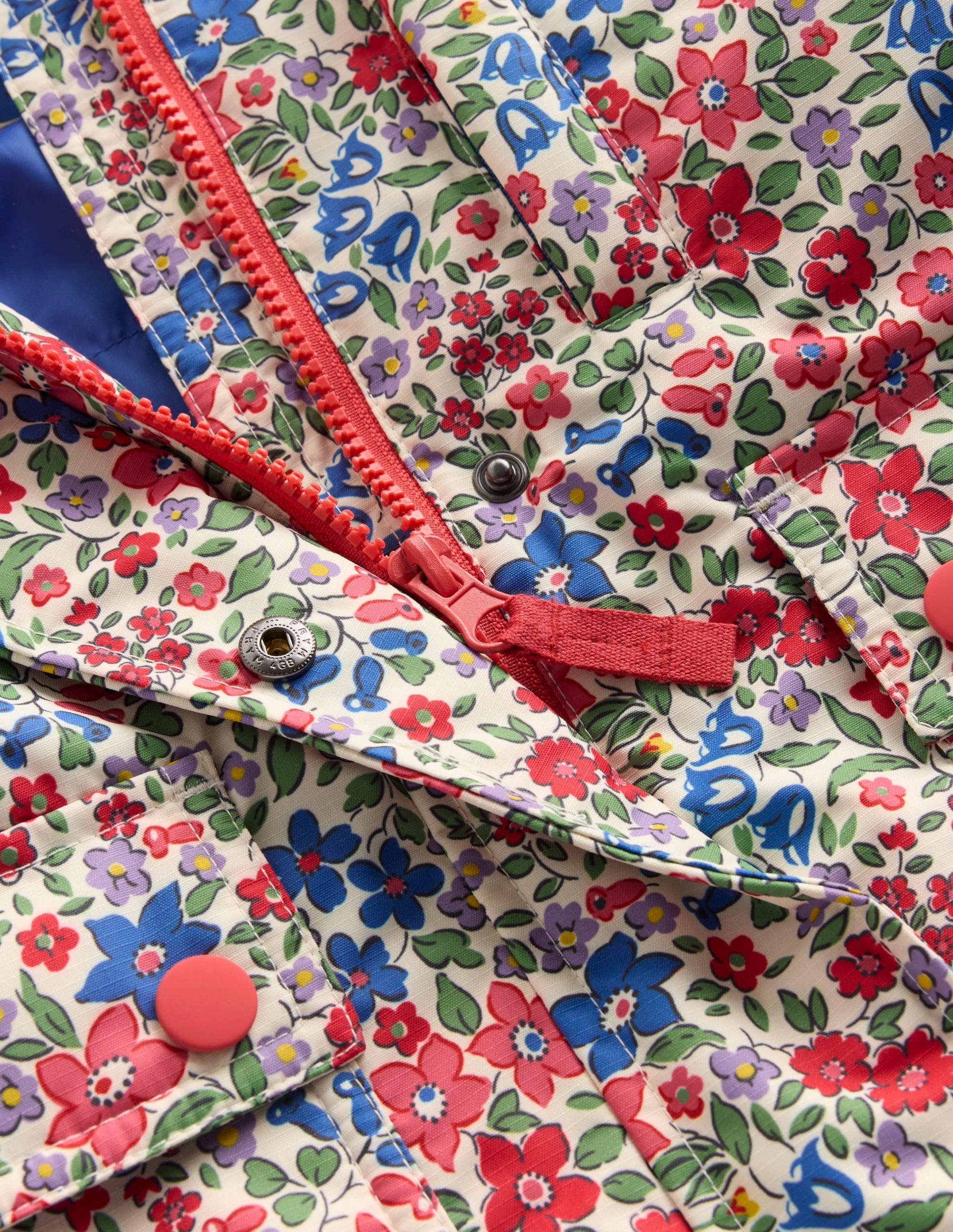 4-in-1 Waterproof Coat-Rapture Rose Flowerbed - Image 4