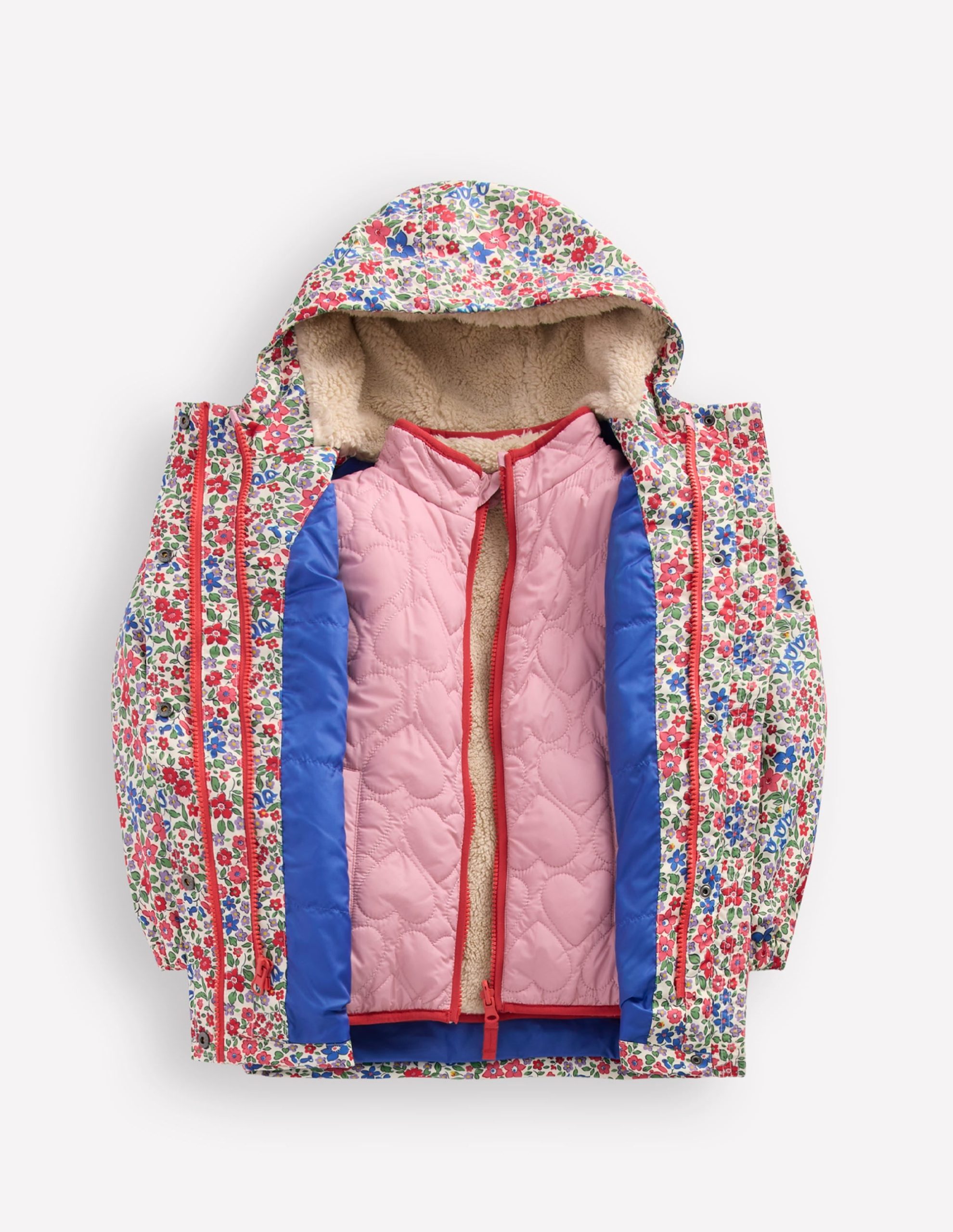 4-in-1 Waterproof Coat-Rapture Rose Flowerbed - Image 6