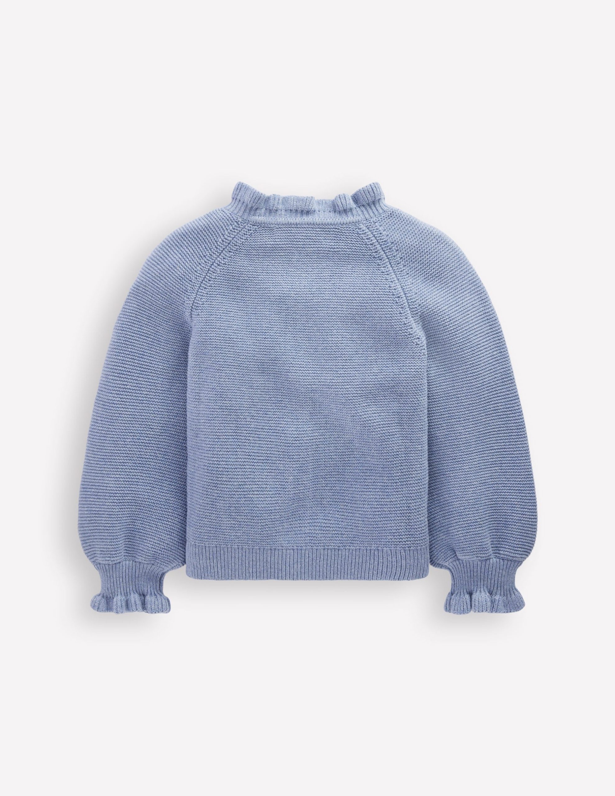 Pretty Embroidered Cardigan-Glacier Blue - Image 2