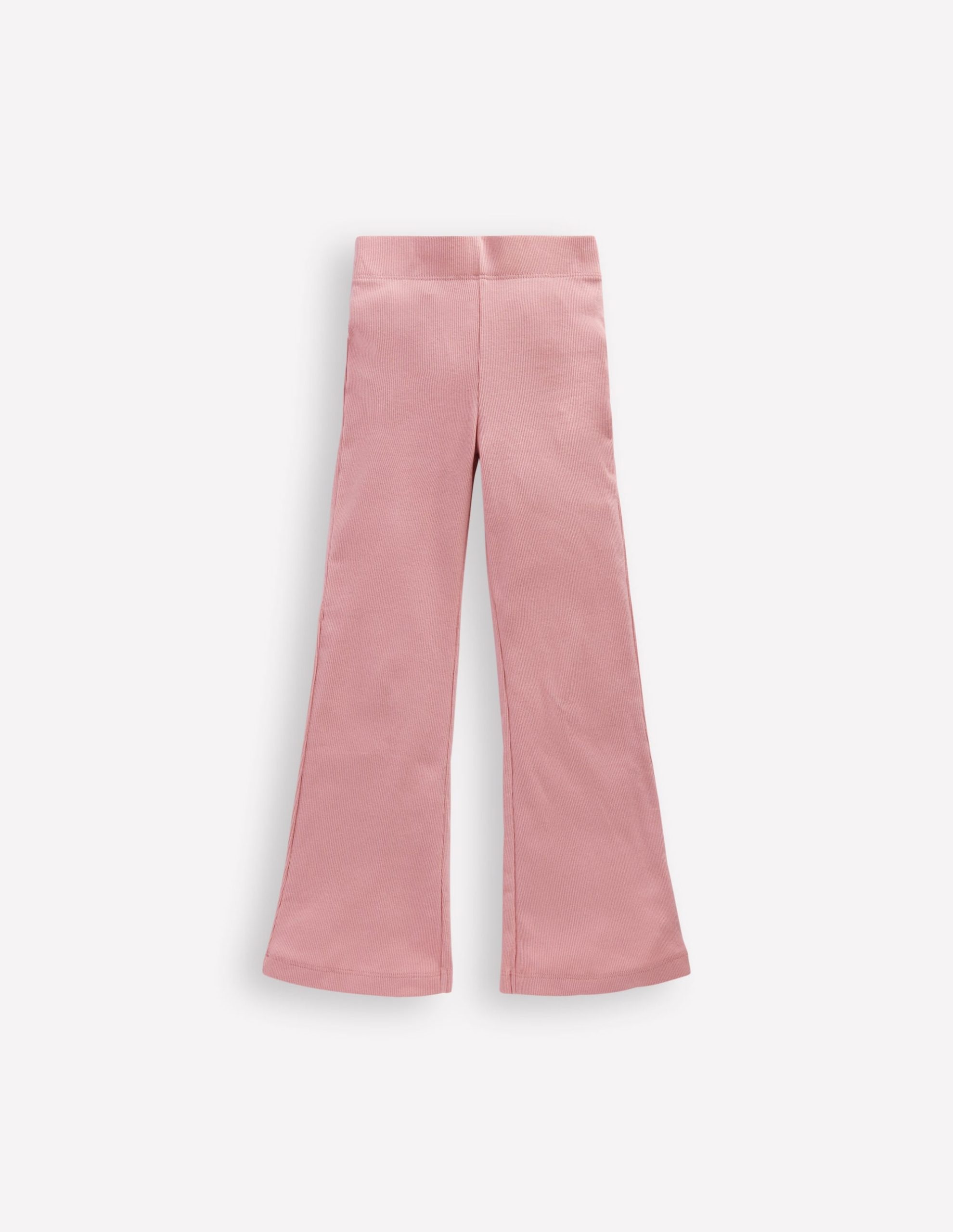 Ribbed Flare Leggings-Vintage Pink - Image 3