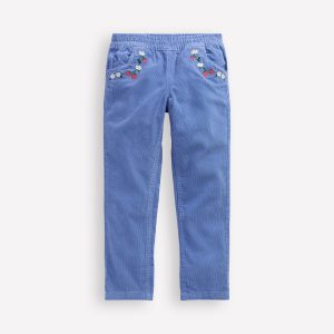 Cord Embroidered Pull-On Pants-Ebb & Flow
