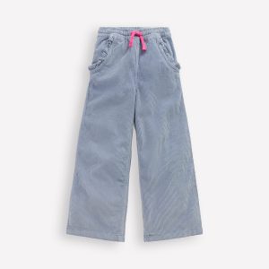 Relaxed Cord Pants-Blue