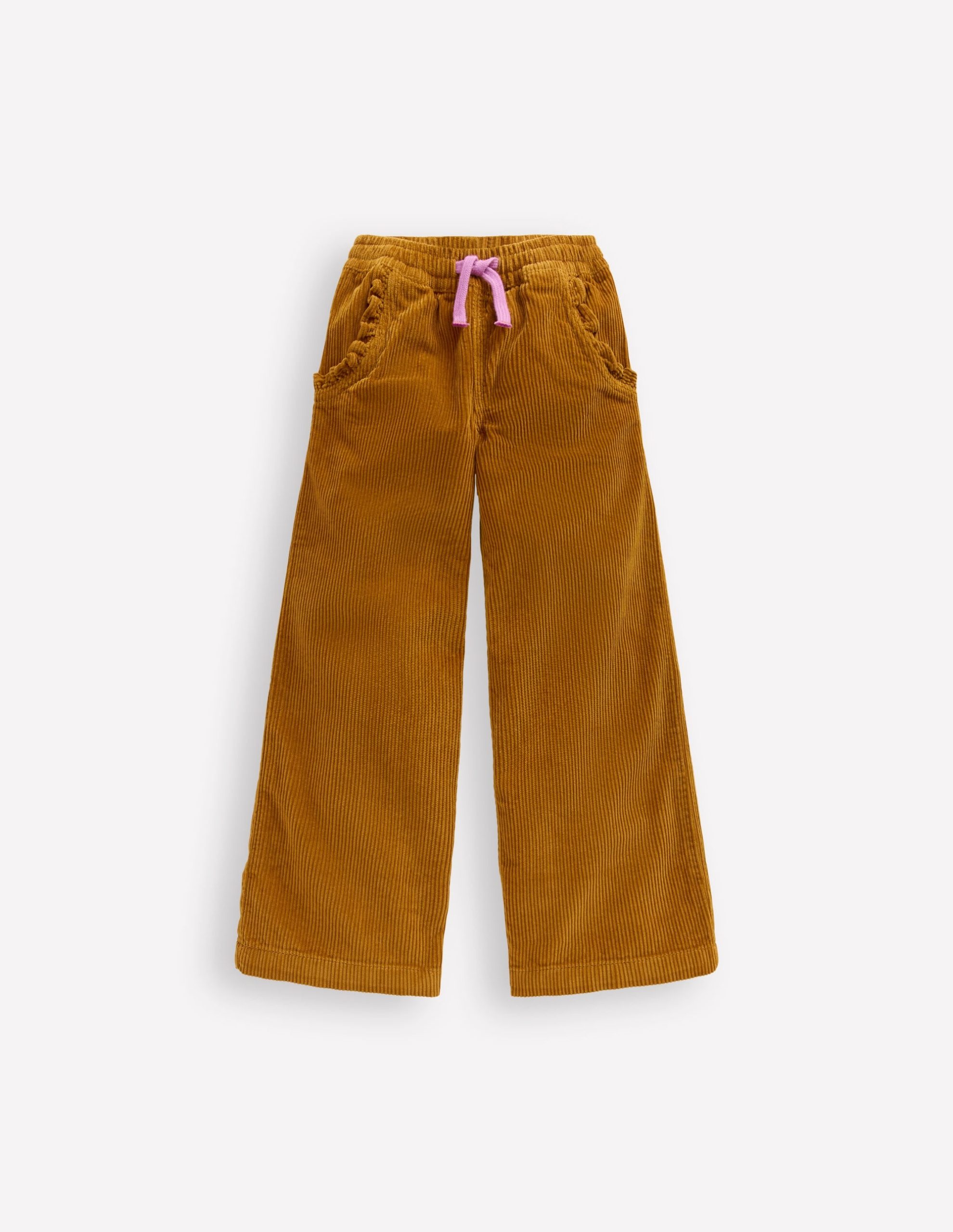 Relaxed Cord Pants-Toffee Brown