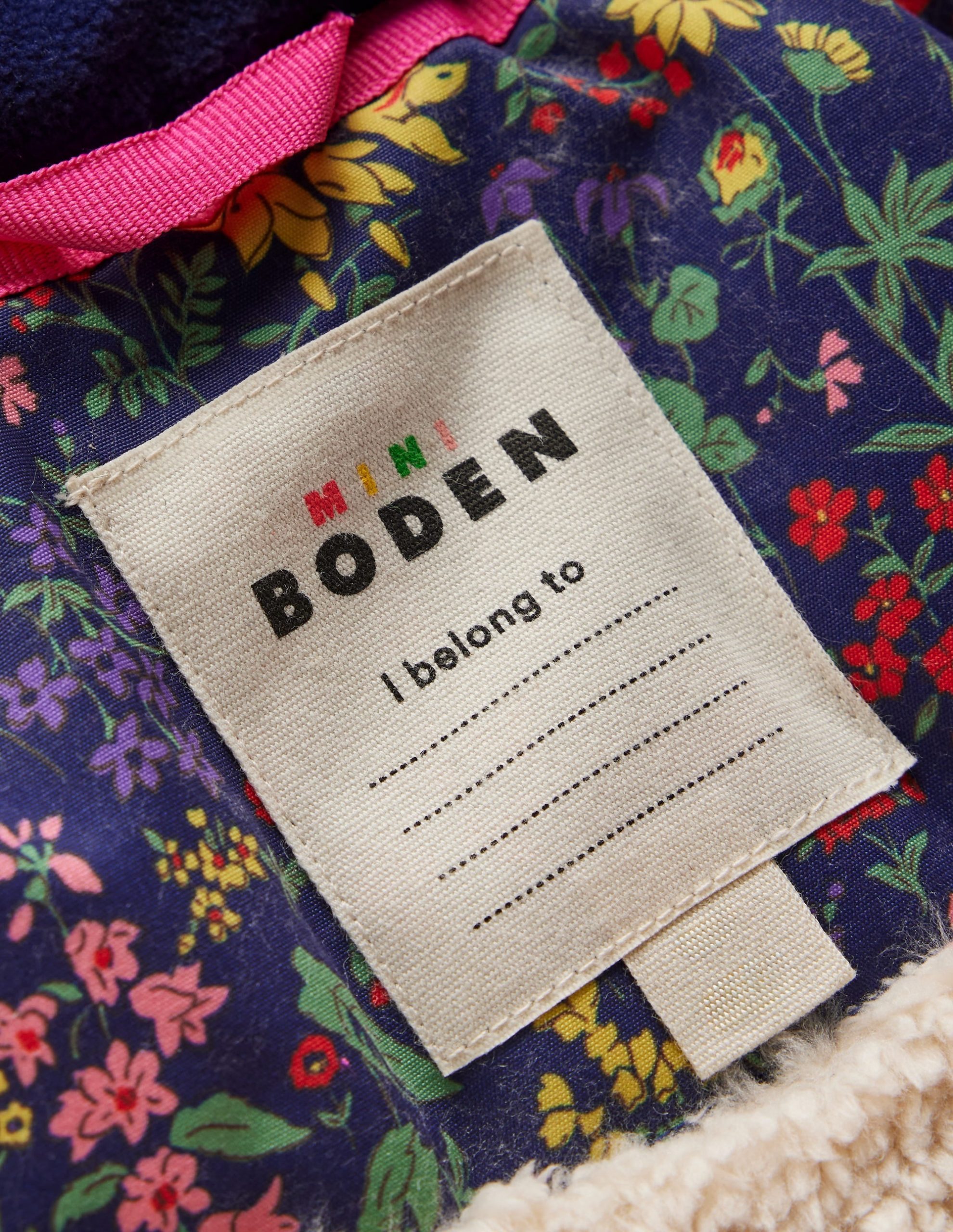 Joni Quilted Parka Coat-Blue Flower Meadow - Image 5