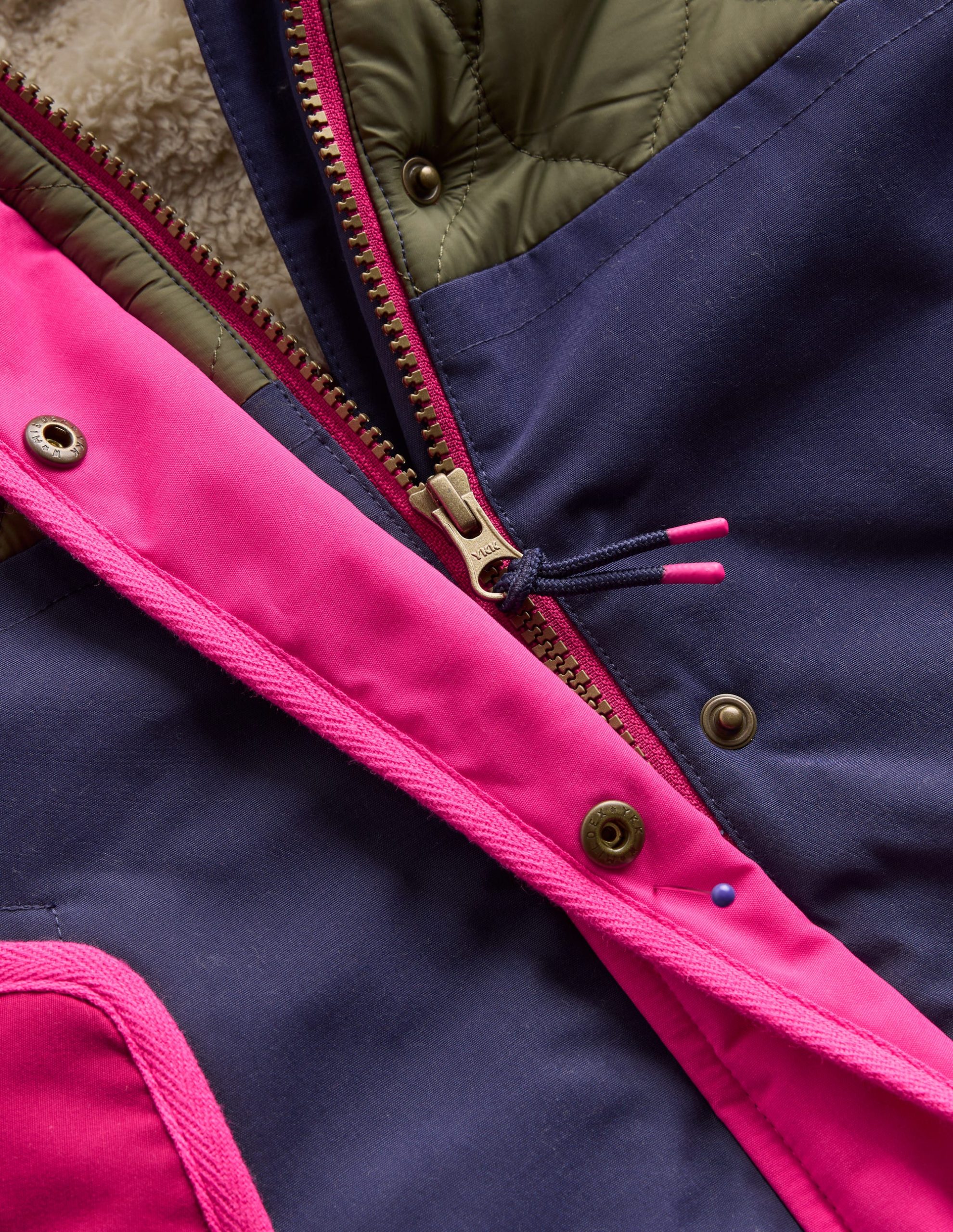 Joni Quilted Parka Coat-Multi Colourblock - Image 4