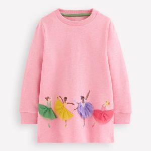 Applique Tunic-Pink Ballerinas