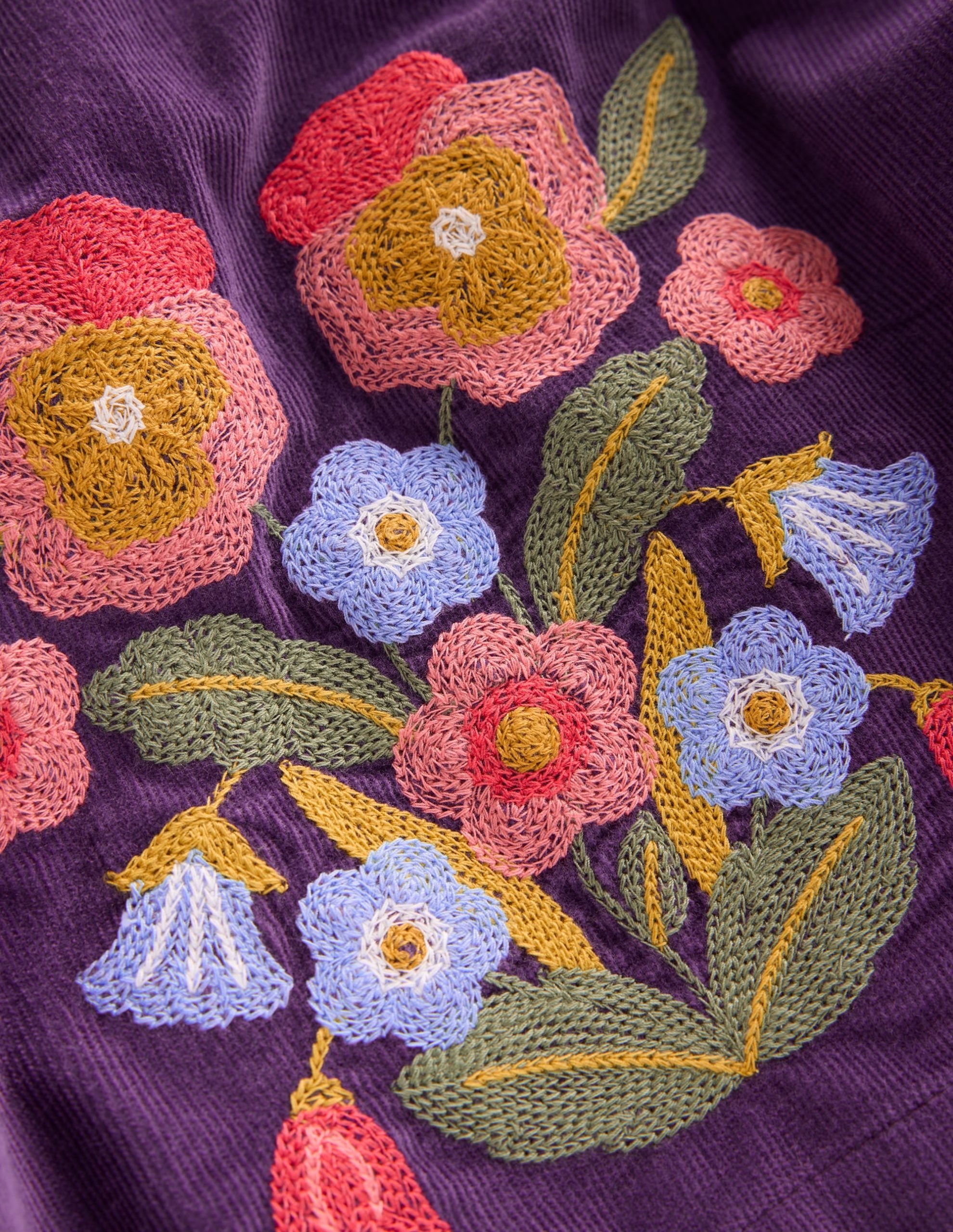 Embroidered Pinafore Dress-Mystic Purple Embroidery - Image 4