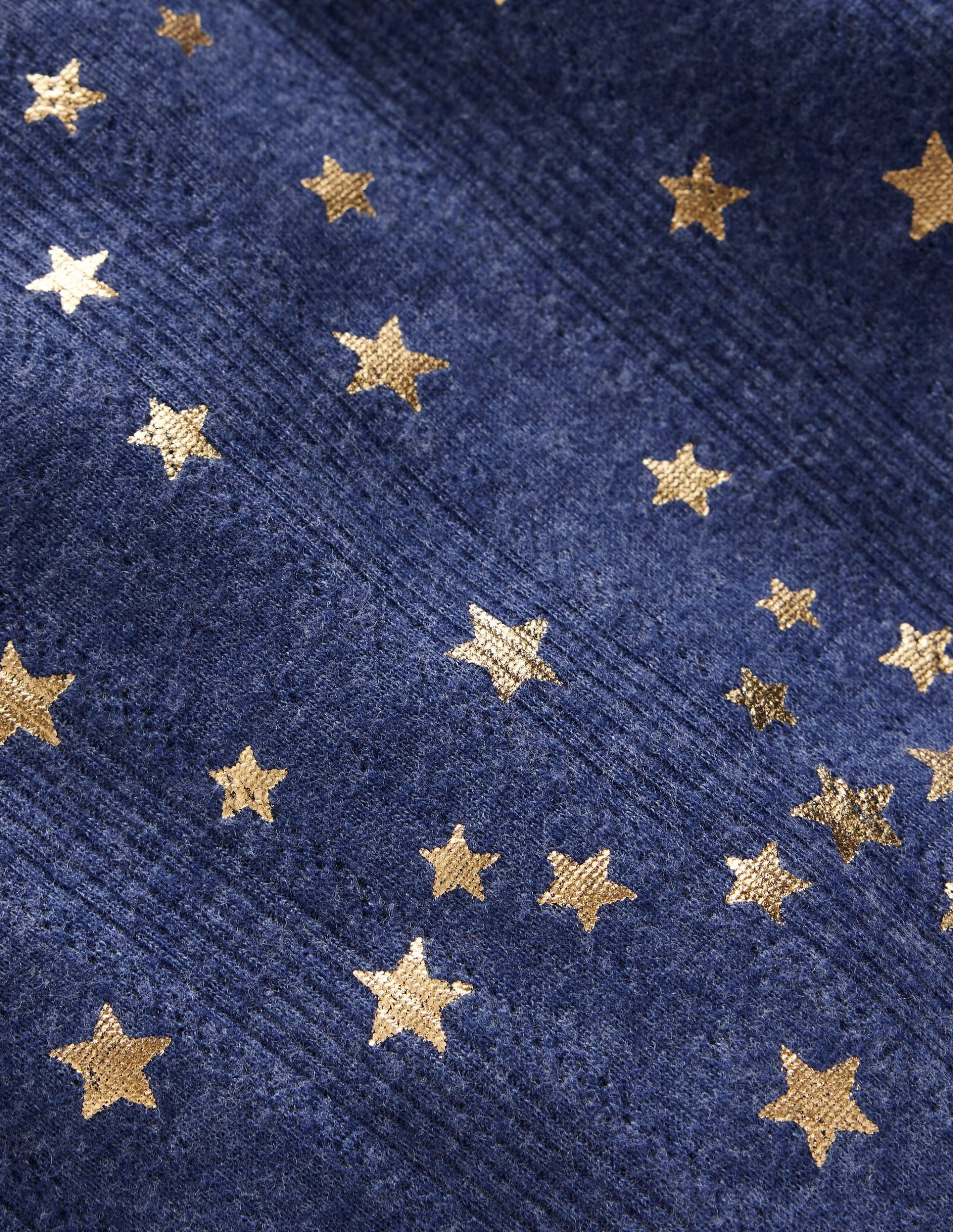 Frill Sleeve Pointelle Top-Navy - Image 3