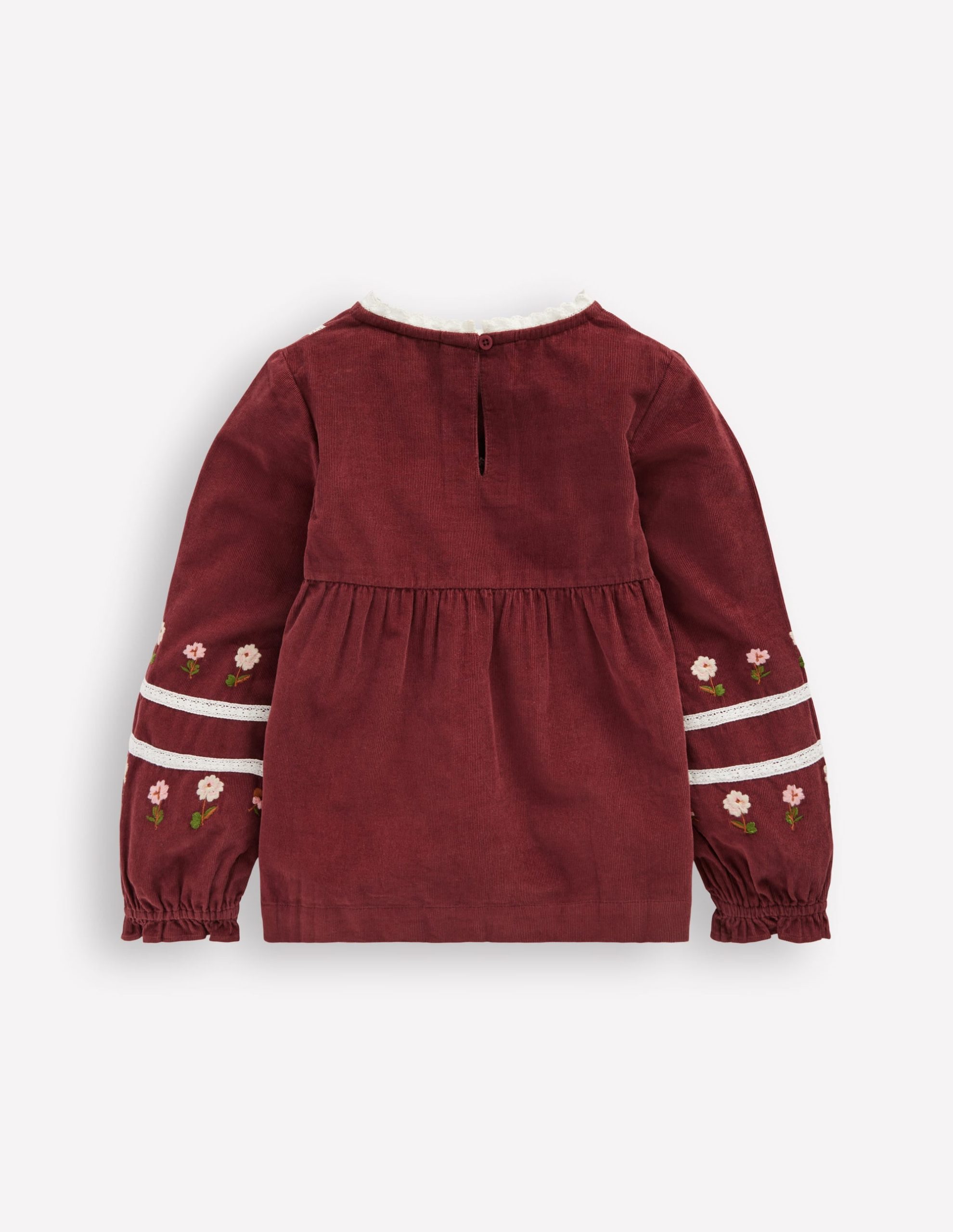 Embroidered Lace Top-Chestnut Embroidery - Image 6