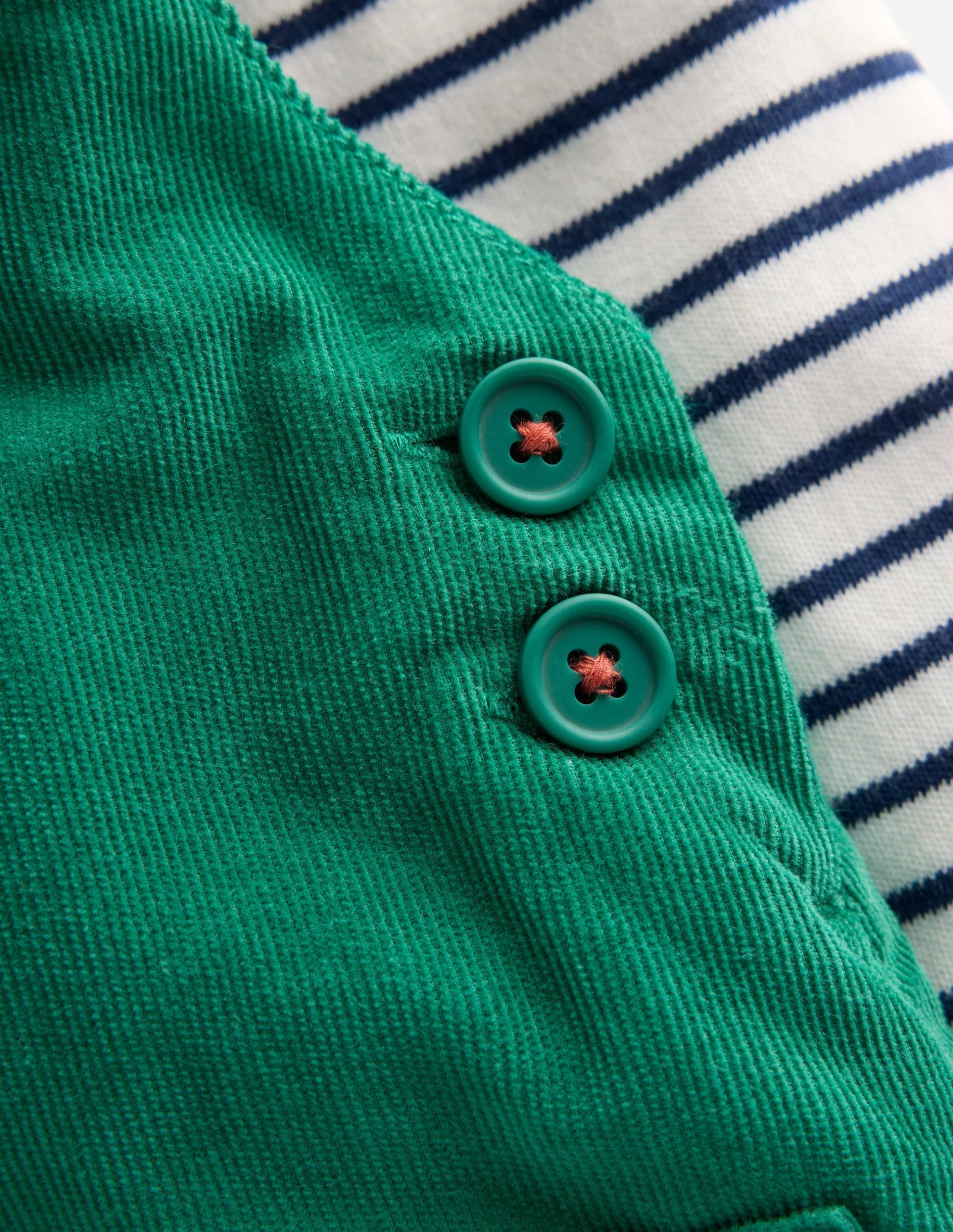 Novelty Cord Dungaree Set-Jewel Green - Image 3
