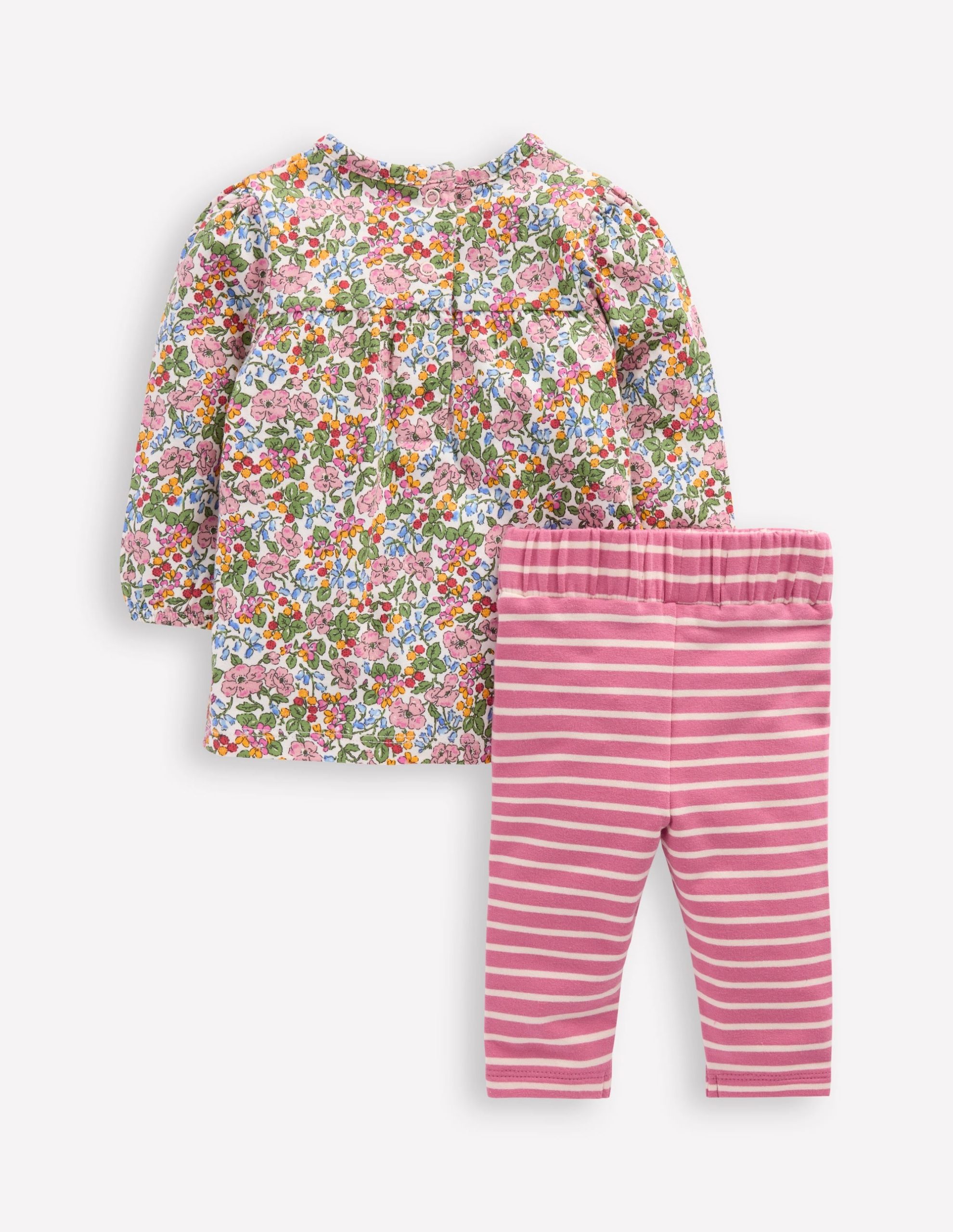 Applique Jersey Tunic Set-Multi Berry Floral - Image 2