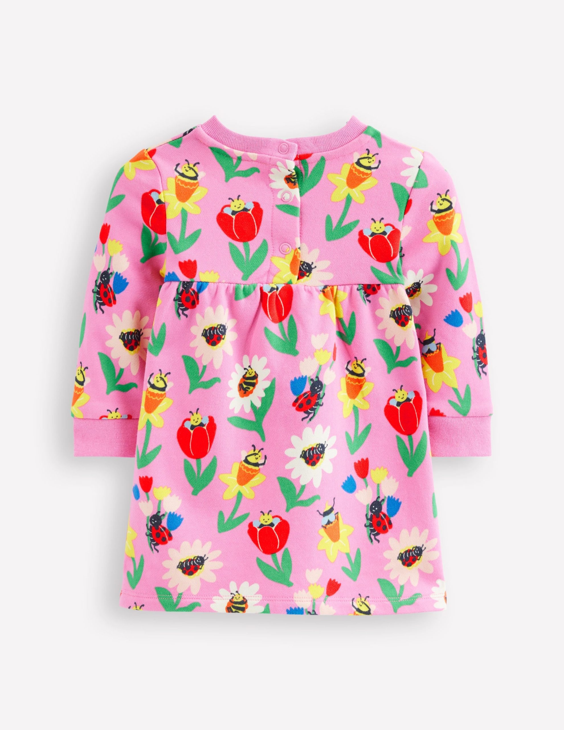 Sweatshirt Dress-Sugared Lilac Spring Garden - Image 4