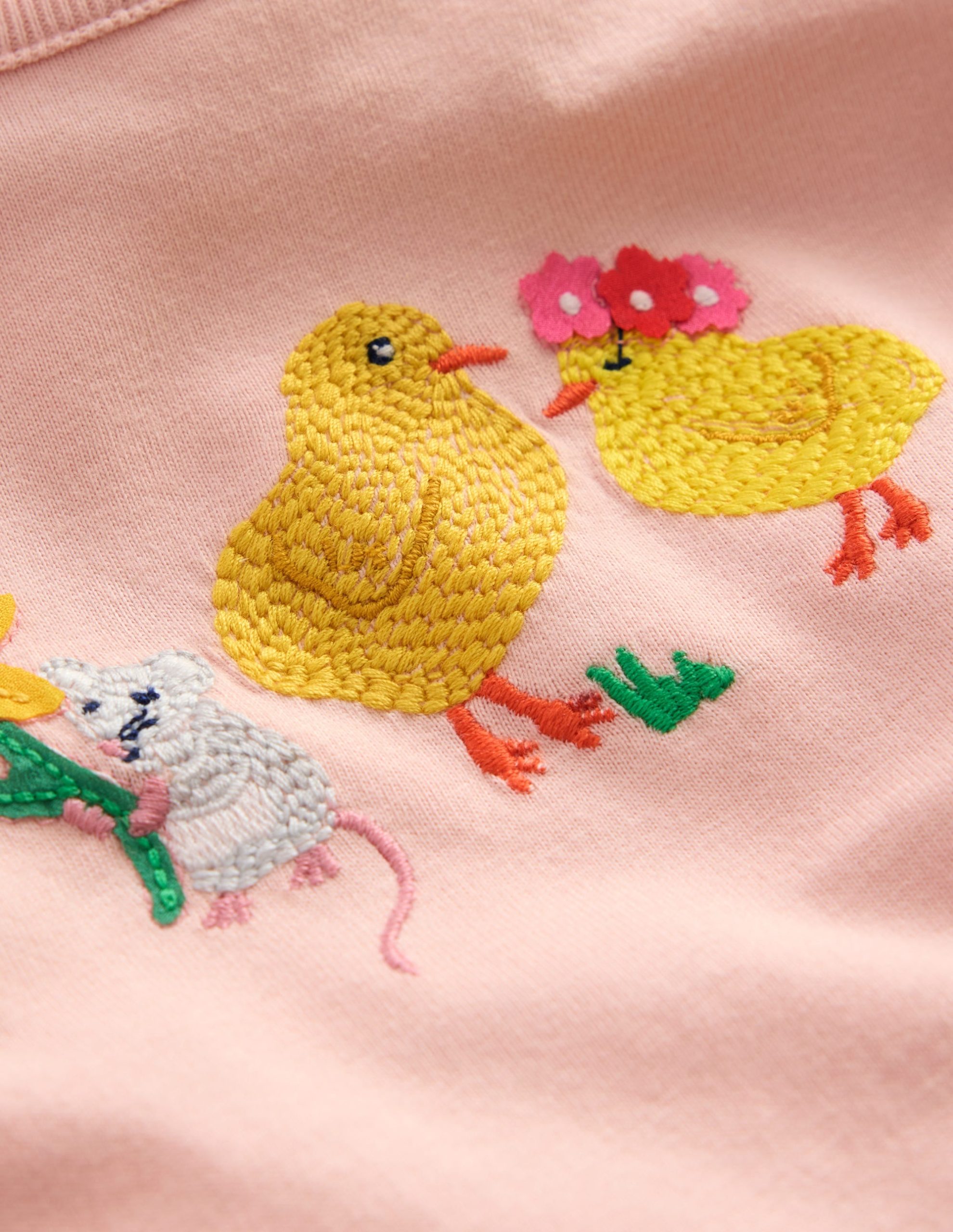 Long Sleeve Logo T-shirt-Chalk Pink - Image 3