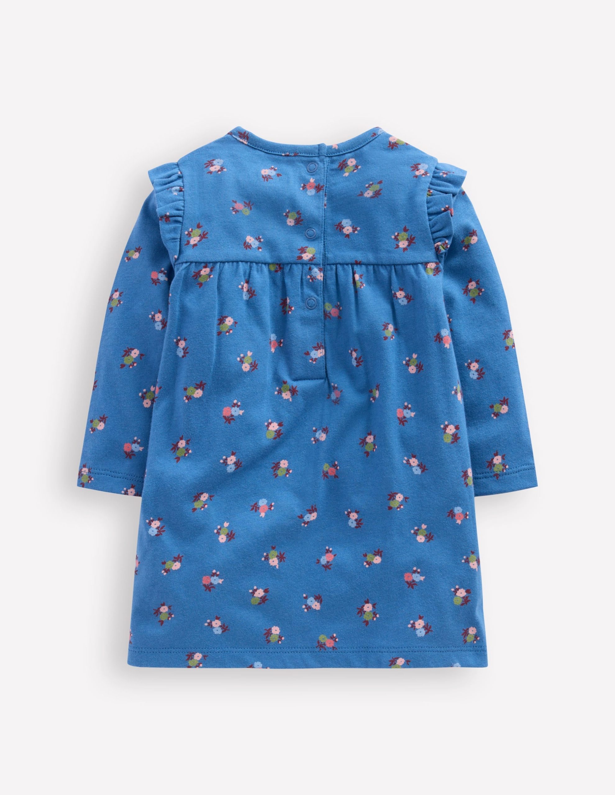 Printed Jersey Dress-Blue Floral - Image 2