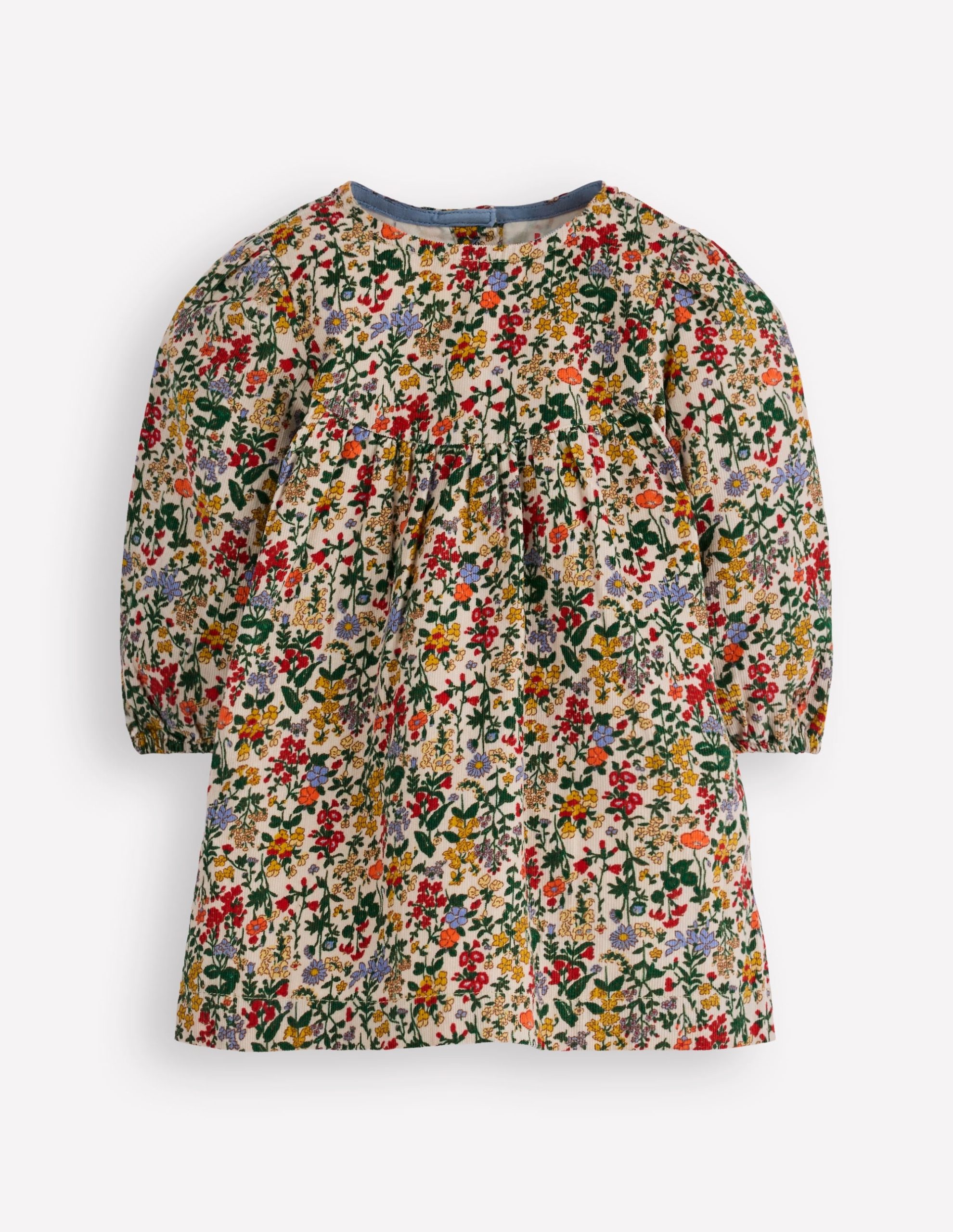 Yoke Detail Woven Dress-Small Flower Meadow