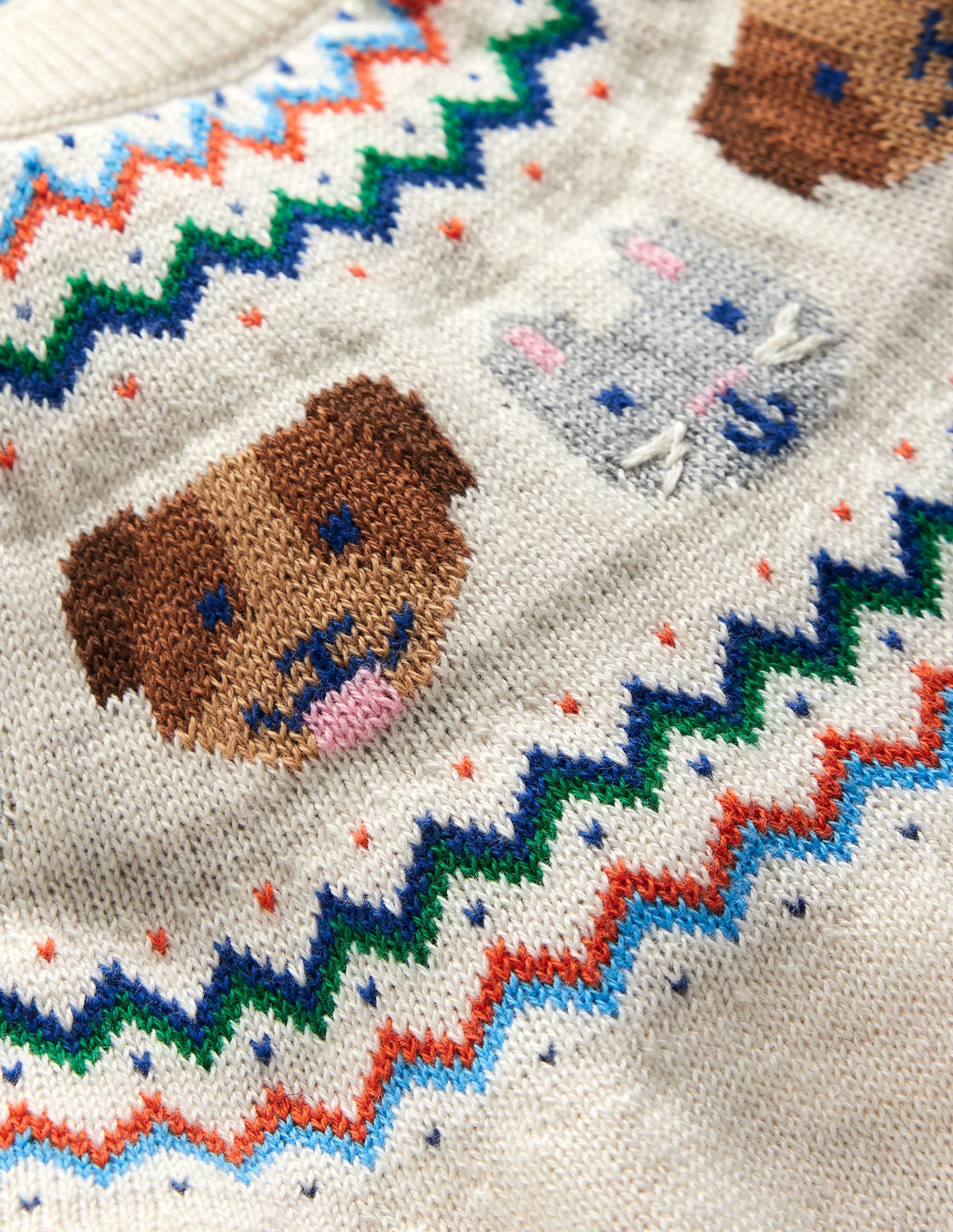 Knitted Play Set-Ecru Marl Pets - Image 3