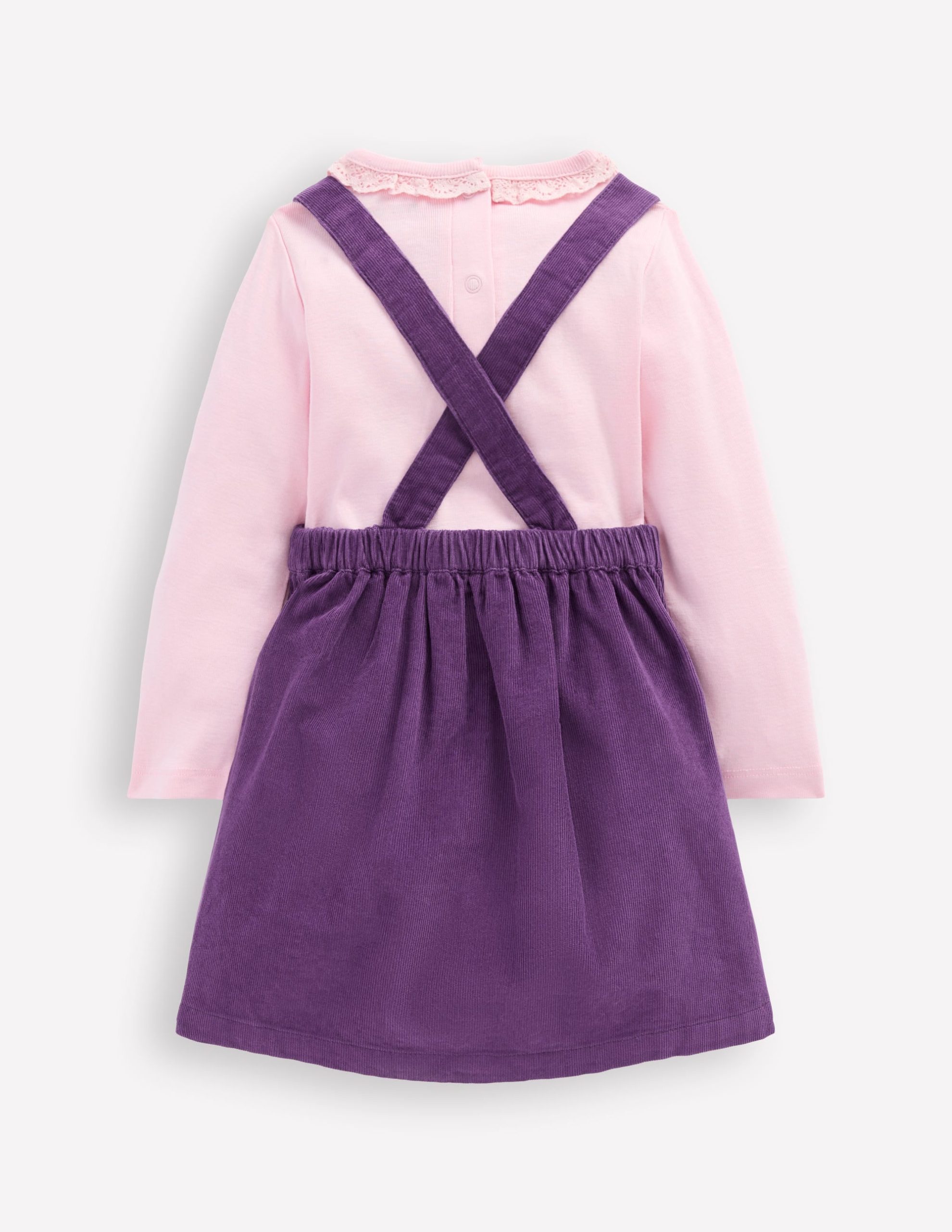 Embroidered Woven Pinnie Set-Mystic Purple - Image 3