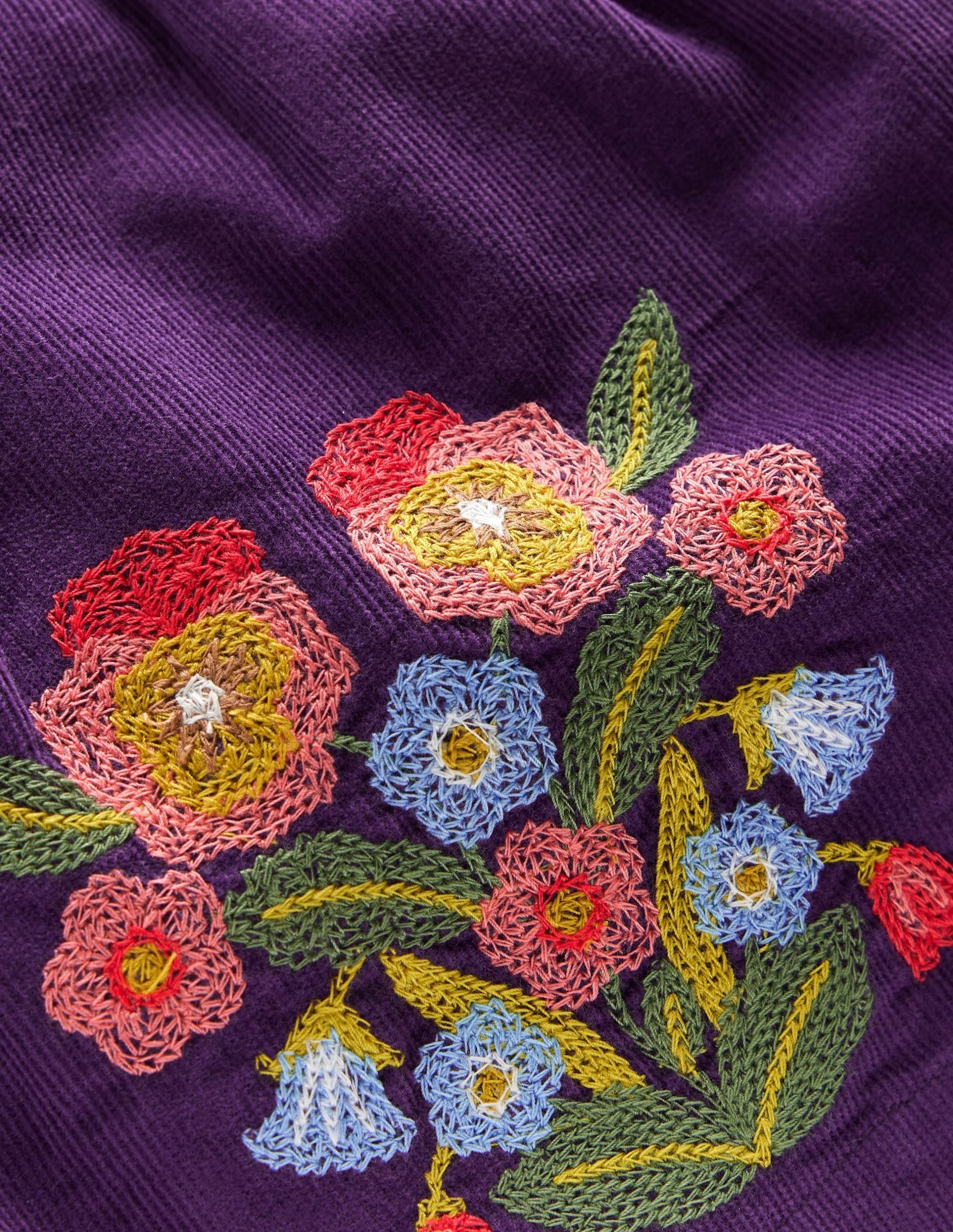 Embroidered Woven Pinnie Set-Mystic Purple - Image 4