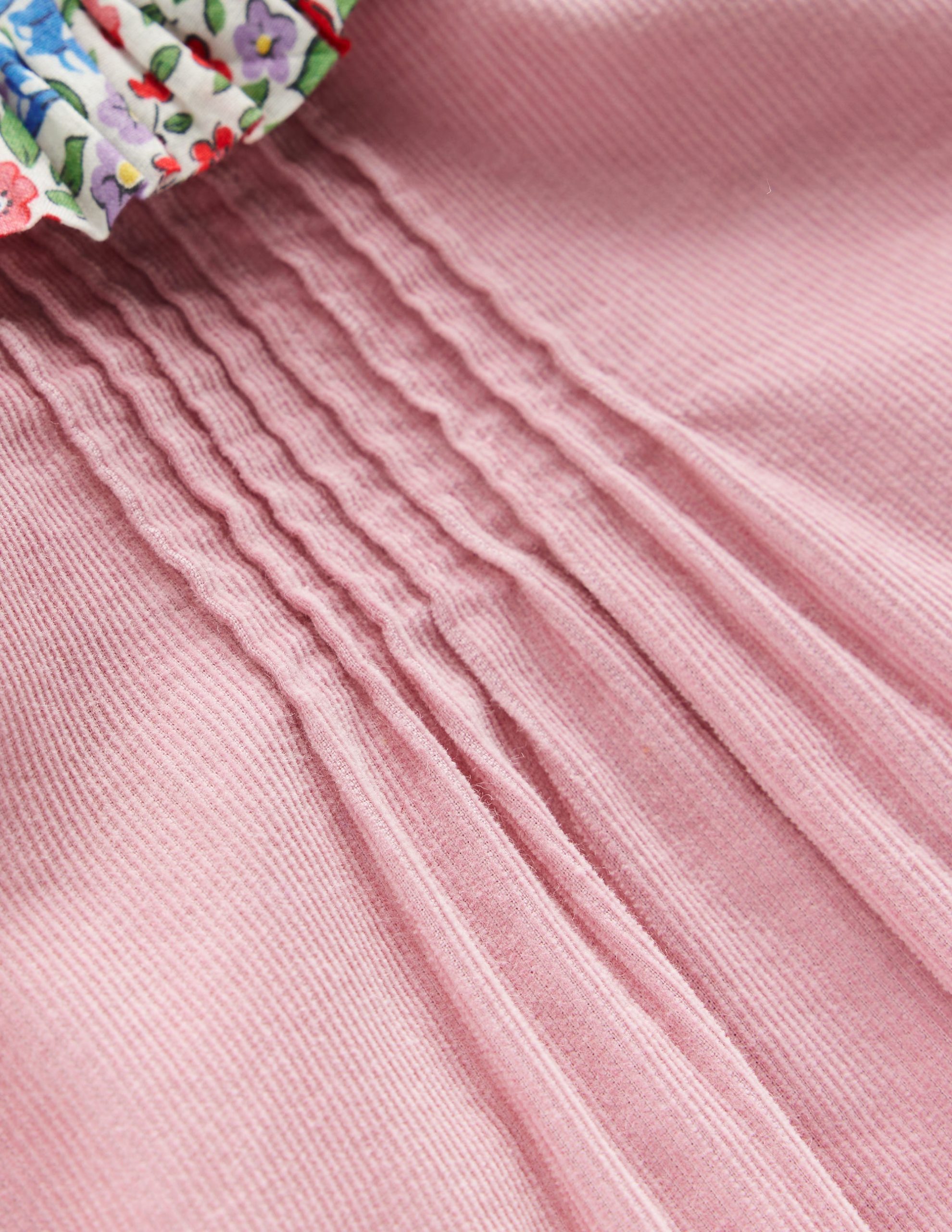 Frill Neck Woven Dress-Rose Pink - Image 3