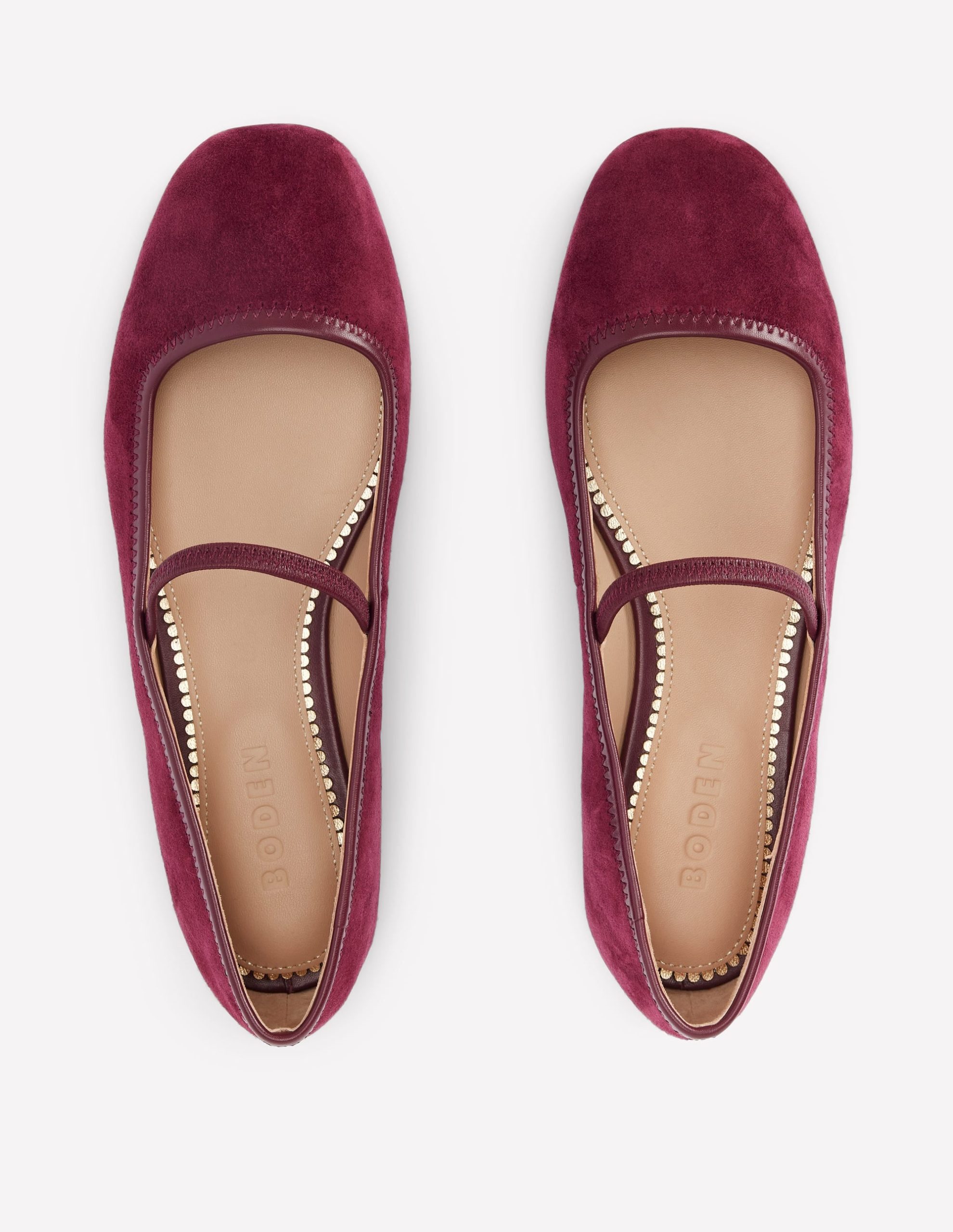 Thea Mary Jane Ballet Flats-Oxblood - Image 5