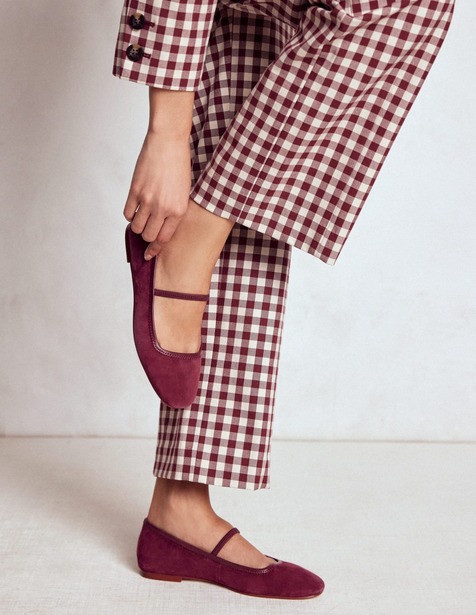 Thea Mary Jane Ballet Flats-Oxblood - Image 2