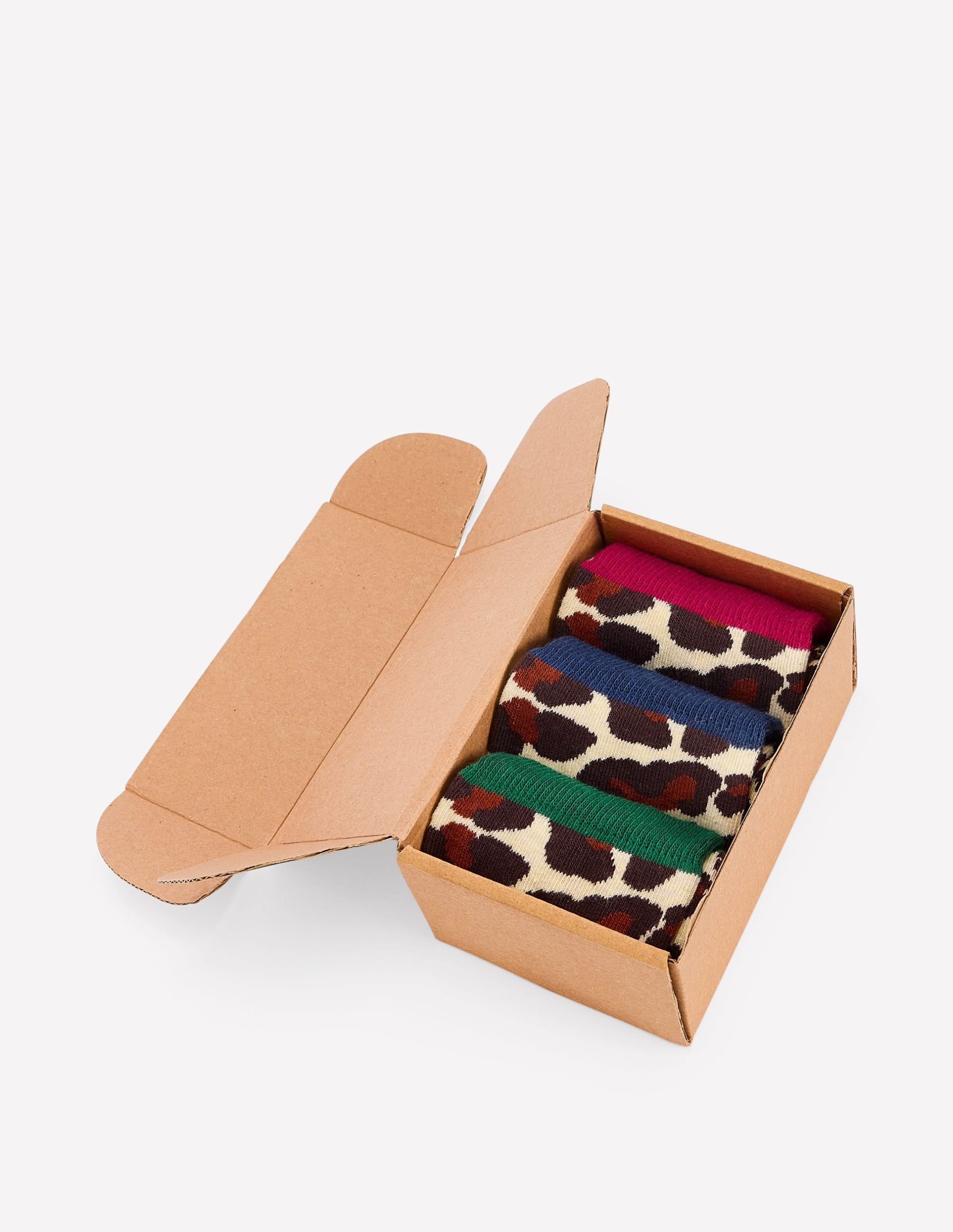 3 Pack Novelty Socks-Leopard - Image 3