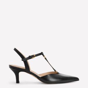 T-Bar Point Heels-Black