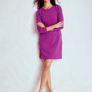 Cornelia Ottoman Dress-Regal Purple